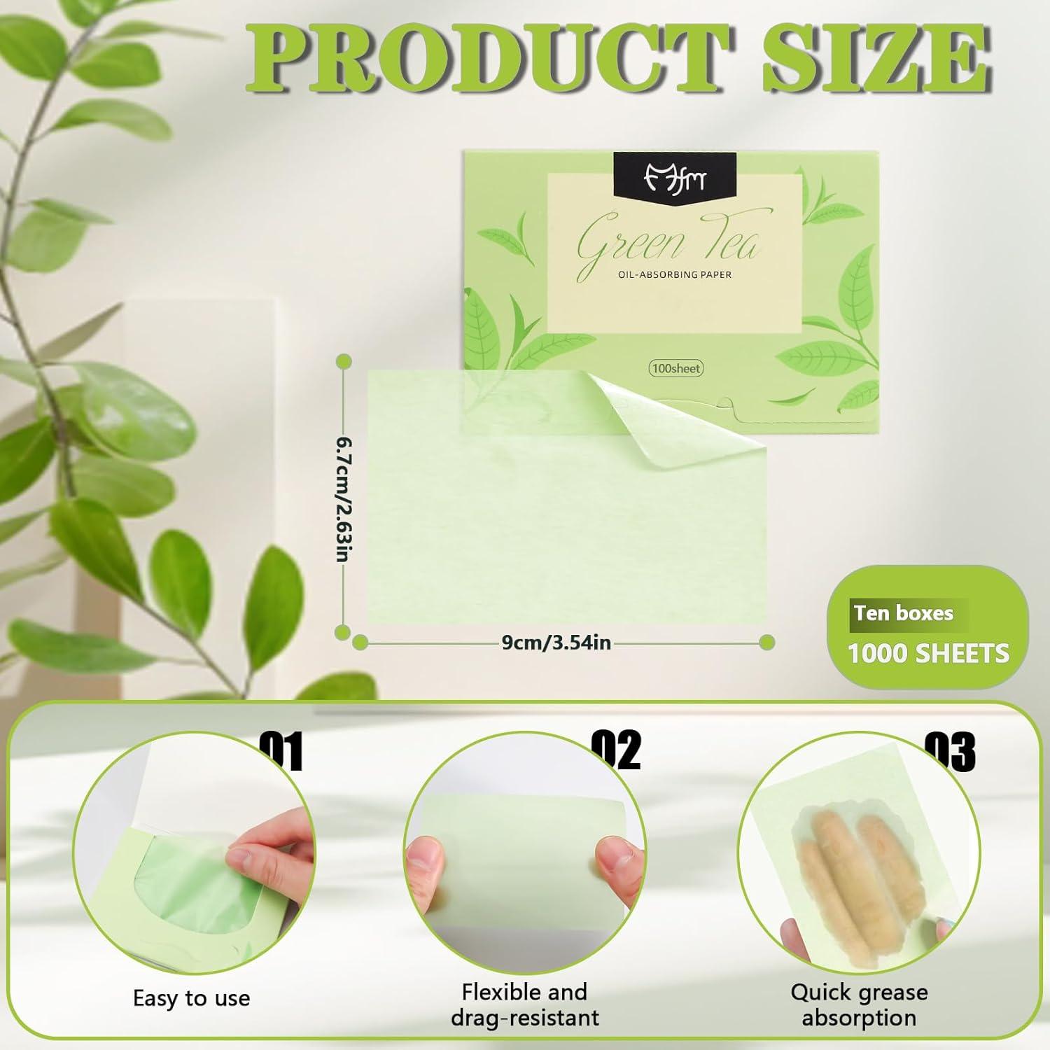 1000 Hojas Absorbentes de Aceite Chihutown para Piel Grasa