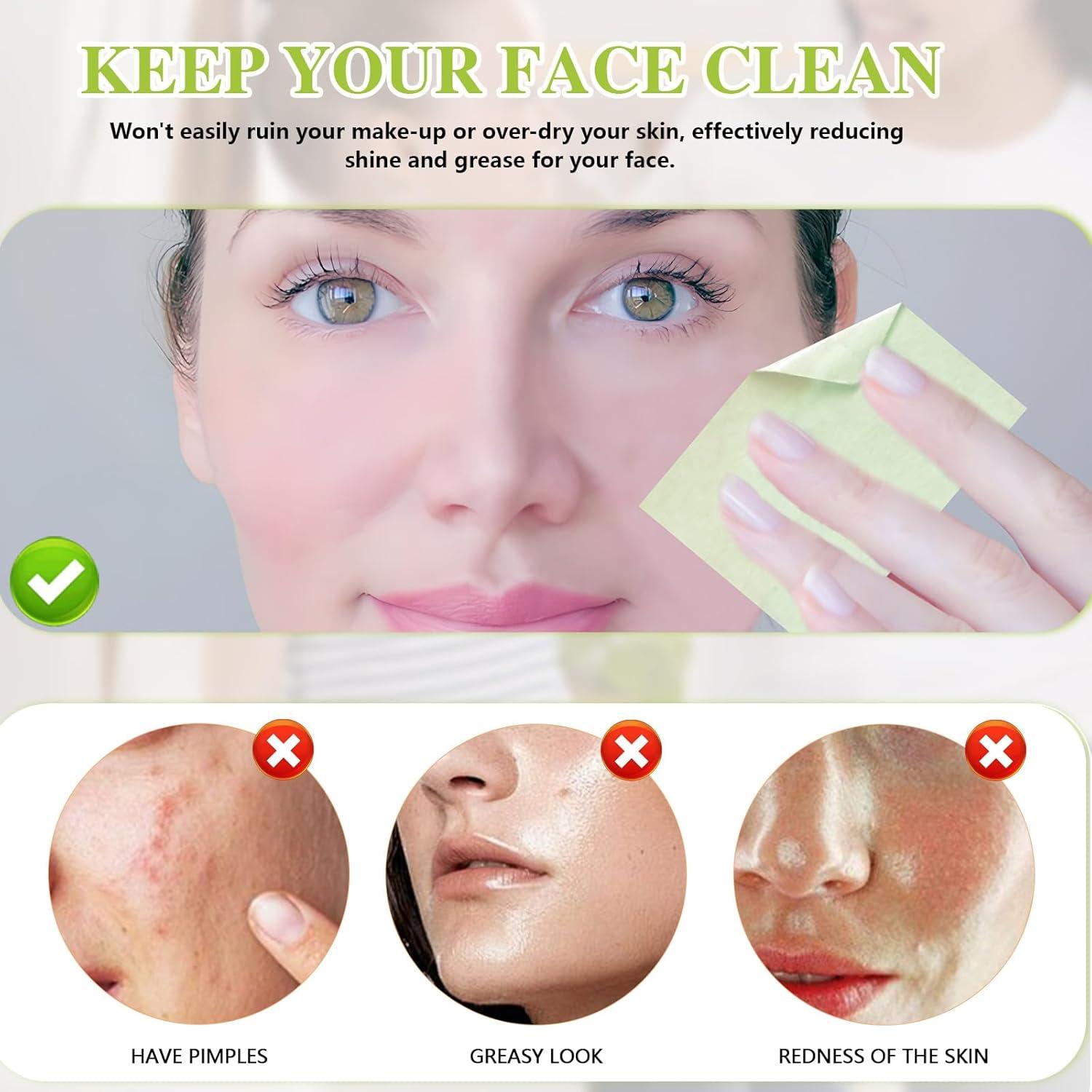 1000 Hojas Absorbentes de Aceite Chihutown para Piel Grasa