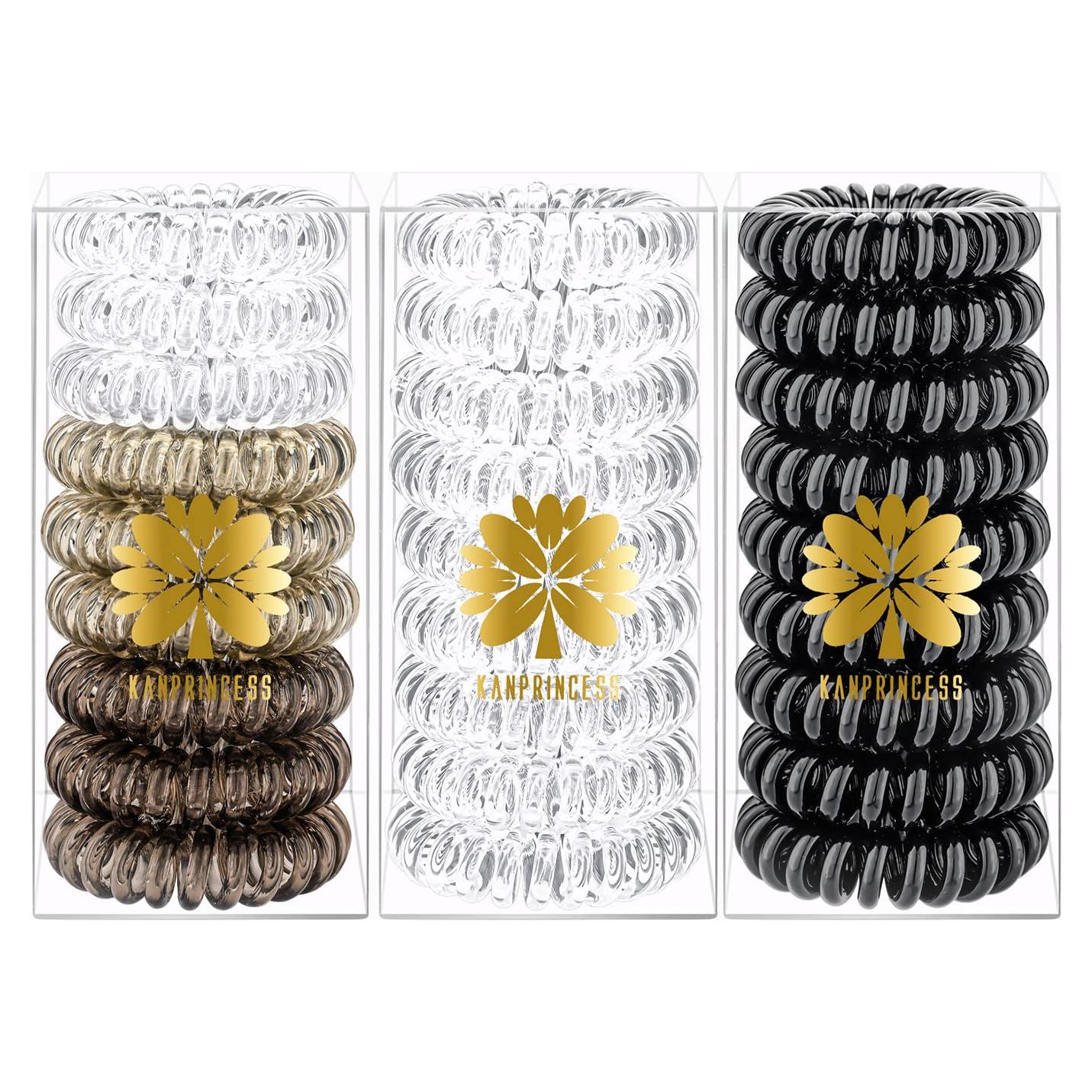 27 Espirales para Cabello KANPRINCESS - Sin Marcas de Presión