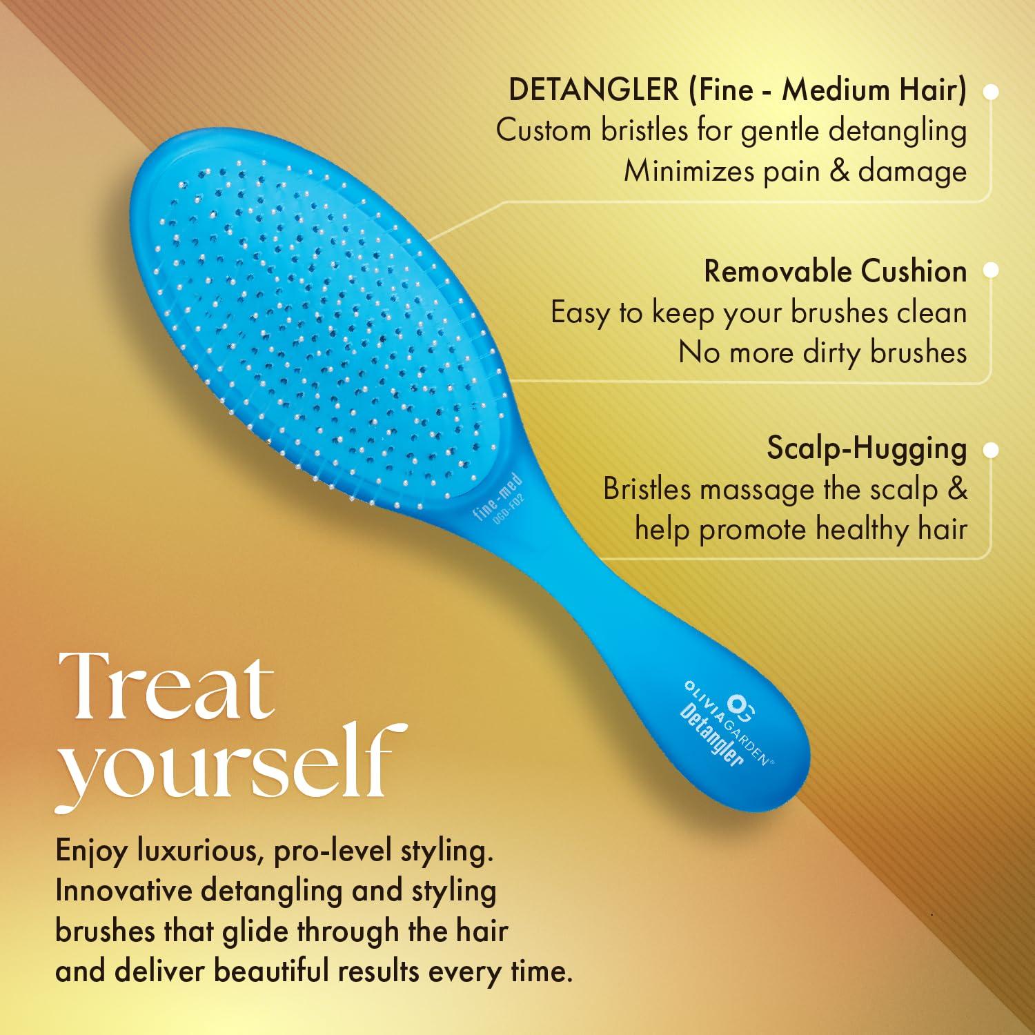 Kit de 3 Cepillos Olivia Garden con Cojín Removible