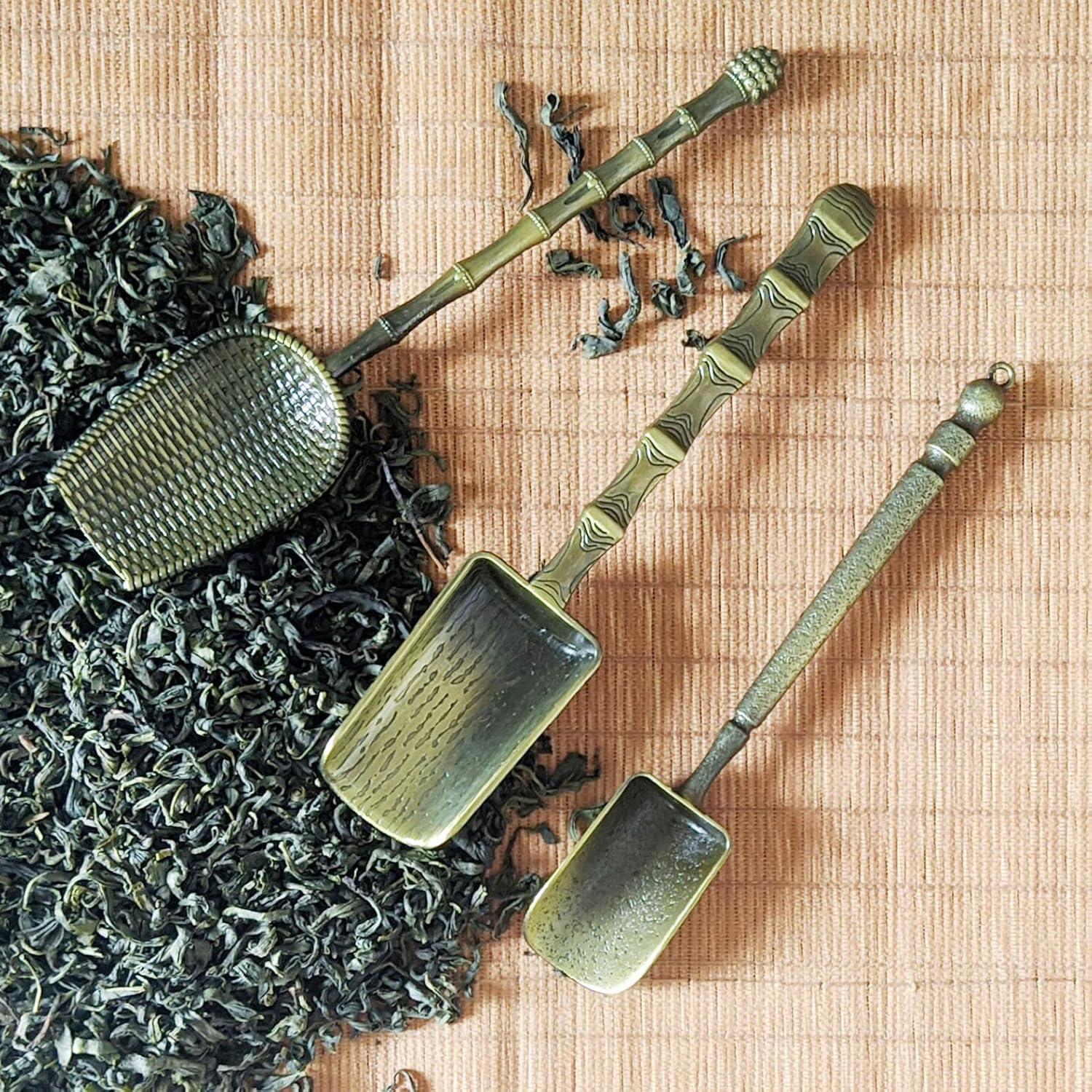 Set de 3 Cucharas de Té Vintage Largas Lxg - Metal Cobre