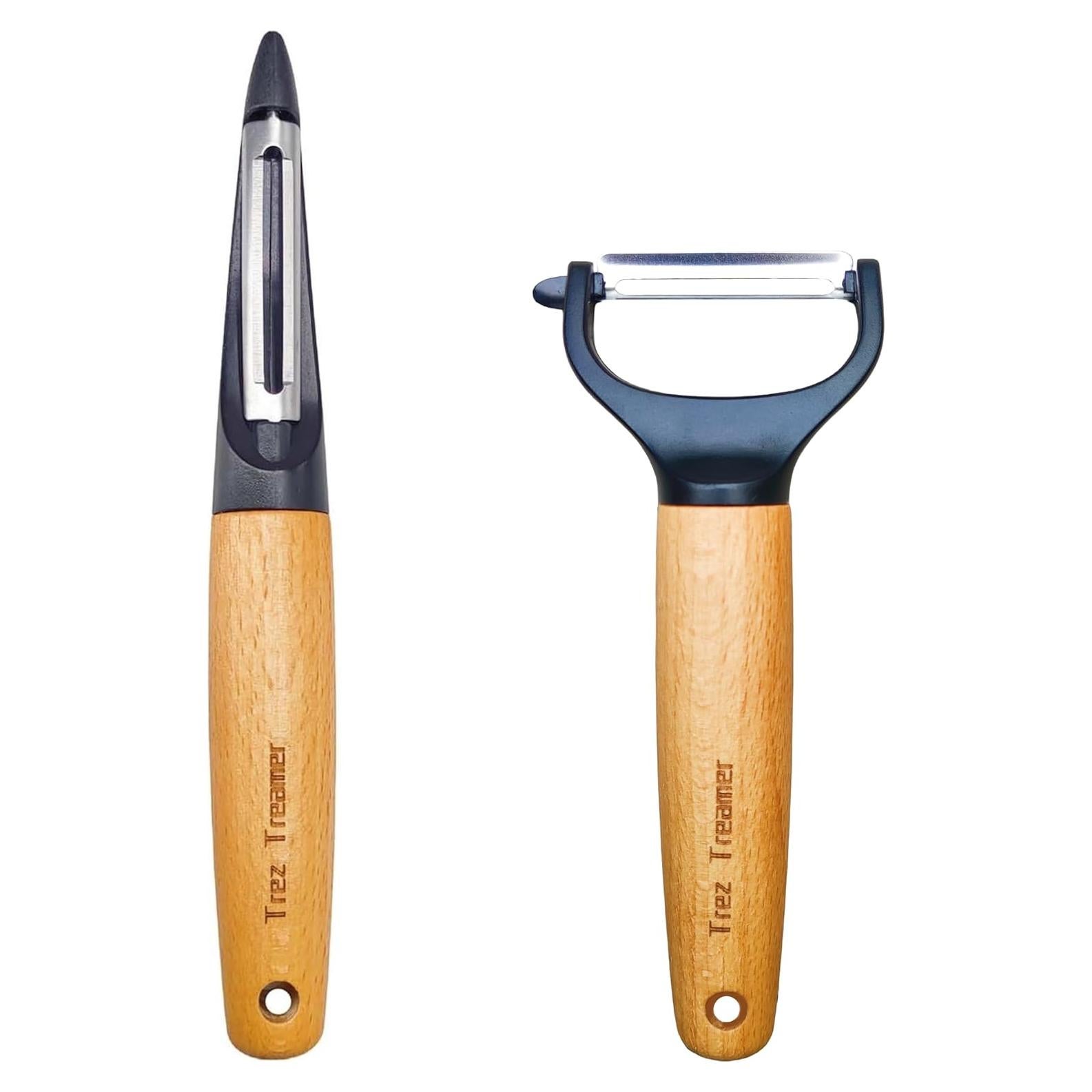 Peladores de Verduras Trez Treamer - 2 Paquetes de Madera