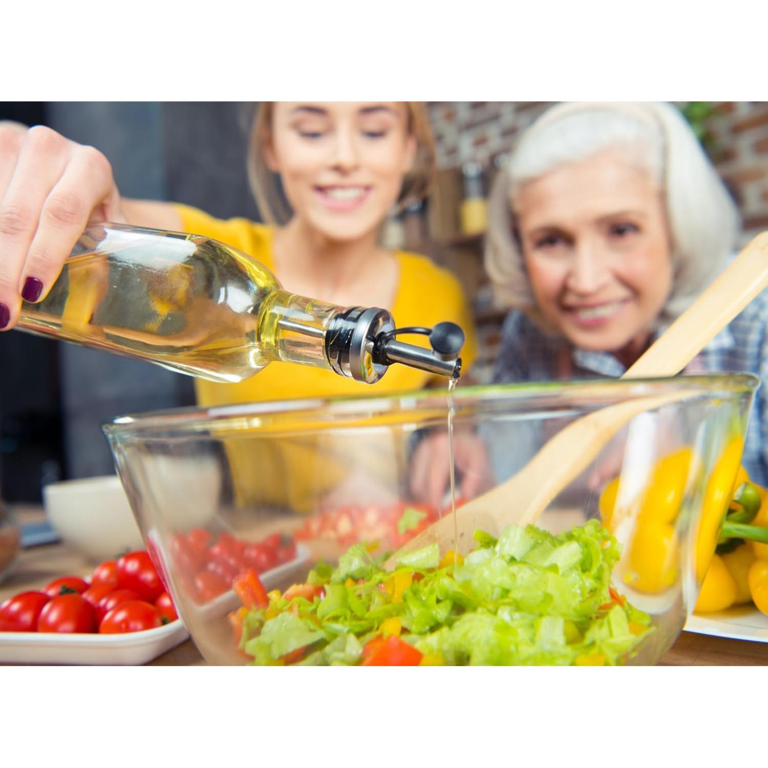 Paquete de 100 vertedores de licor acero inoxidable con tapa