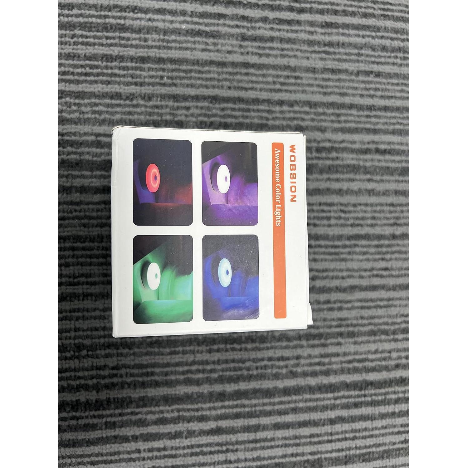 Luces Puck LED WOBSION Recargables USB Multicolor Paquete de 2