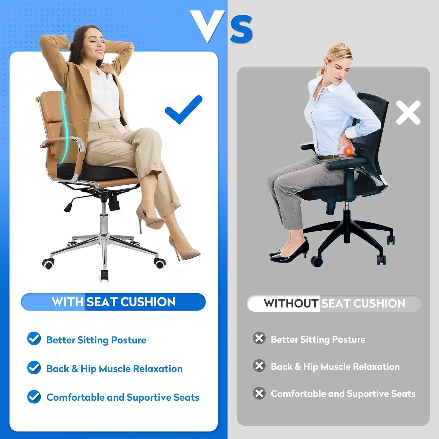 Cojín de Asiento Ergonómico CushZone de Espuma Viscoelástica