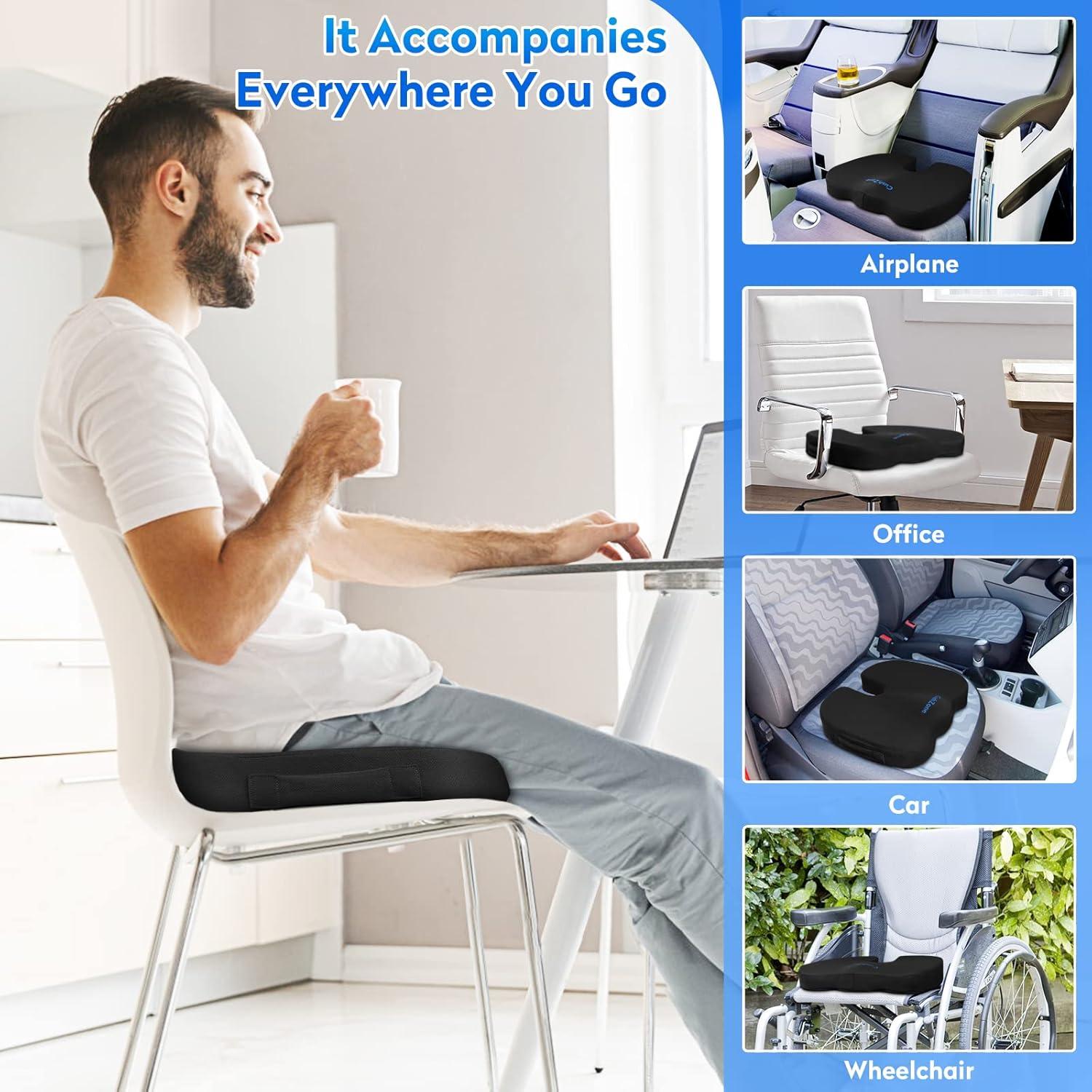 Cojín de Asiento Ergonómico CushZone de Espuma Viscoelástica