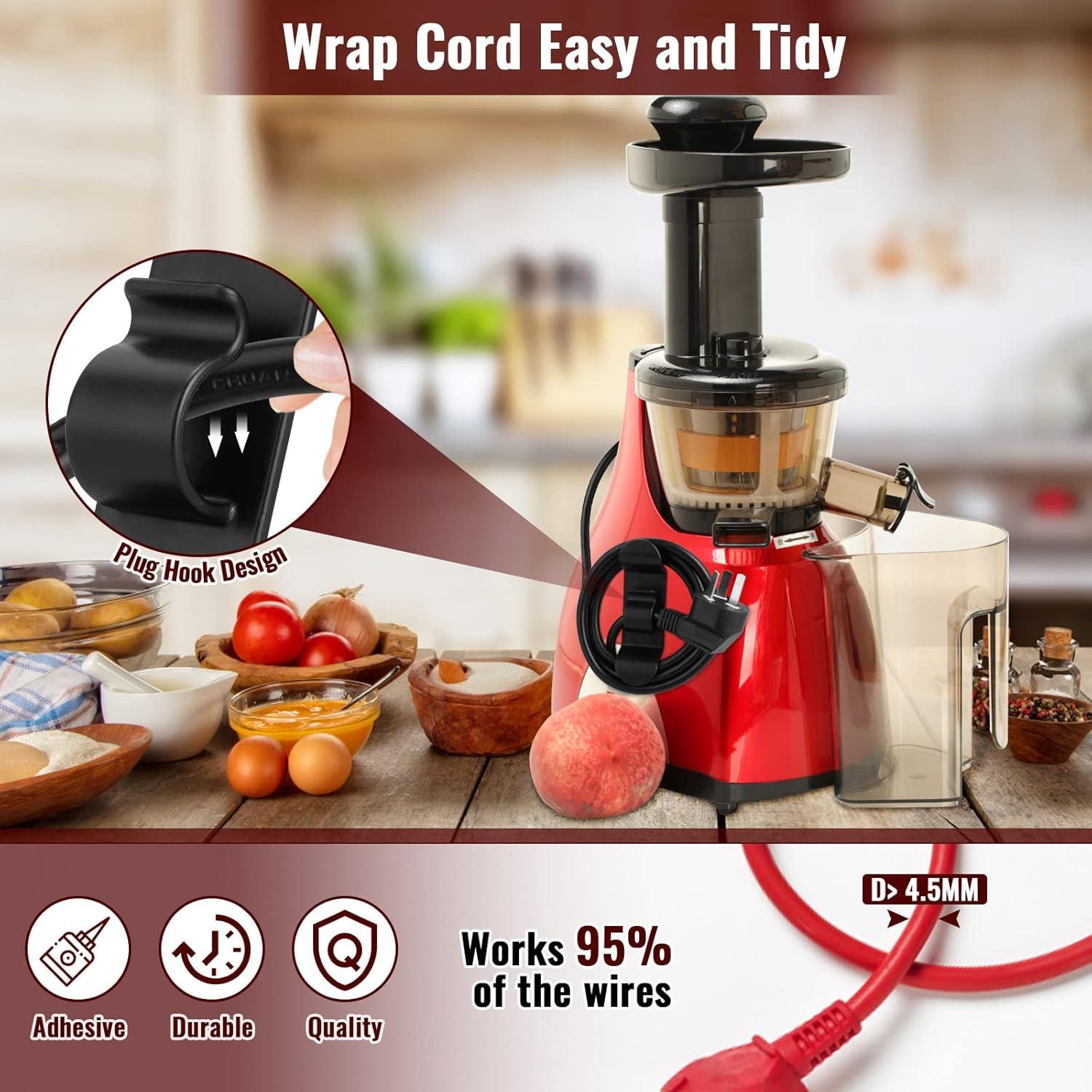 Organizador de Cables Jeymei 10Pcs Negro para Electrodomésticos