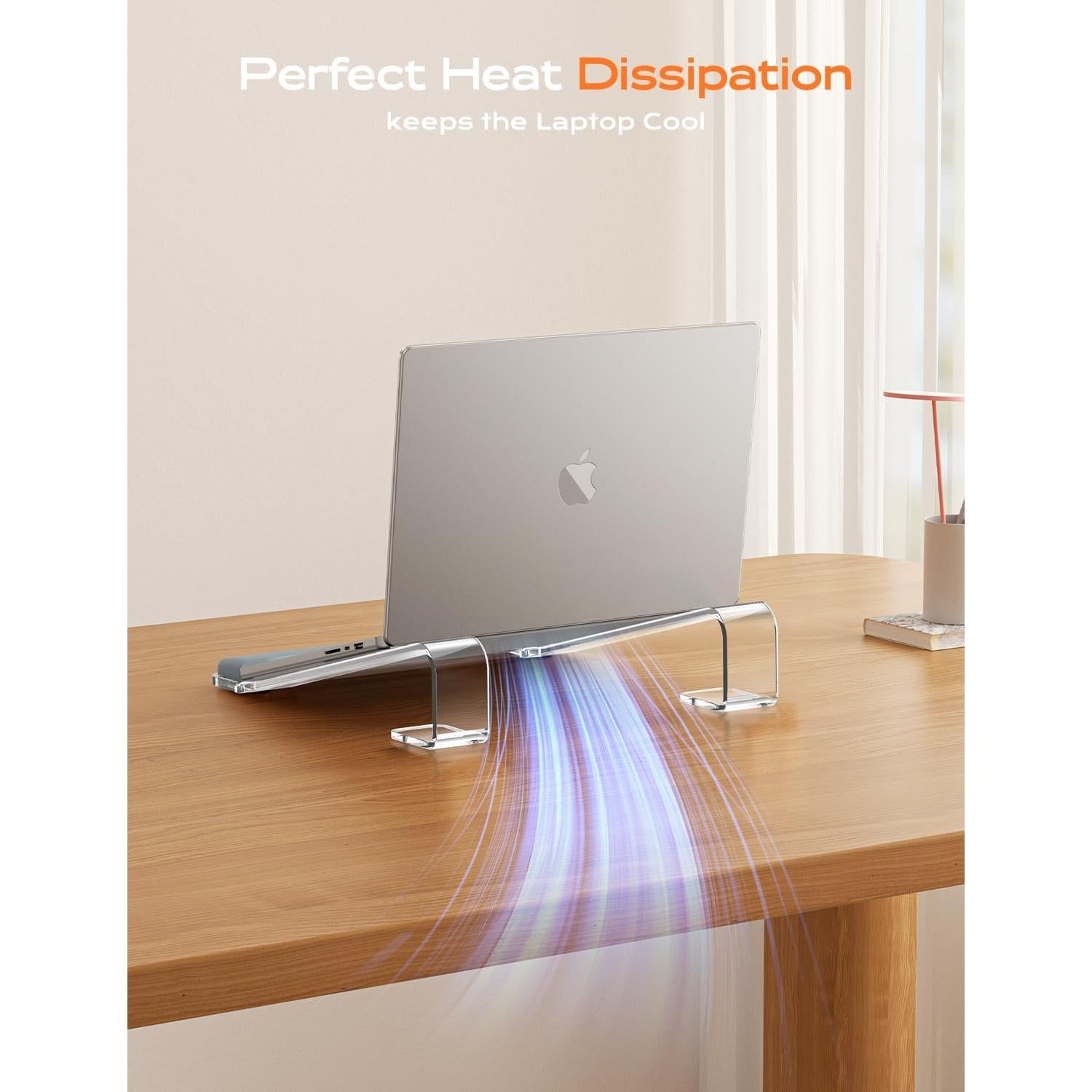 Soporte Ergonómico para Laptop LOXP NH-04B Acrílico Transparente