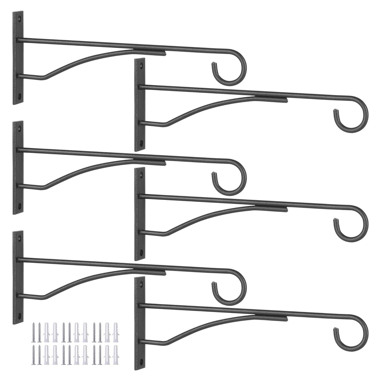Soportes para Plantas Eyrosa 20 cm Paquete de 6 Metal Negro