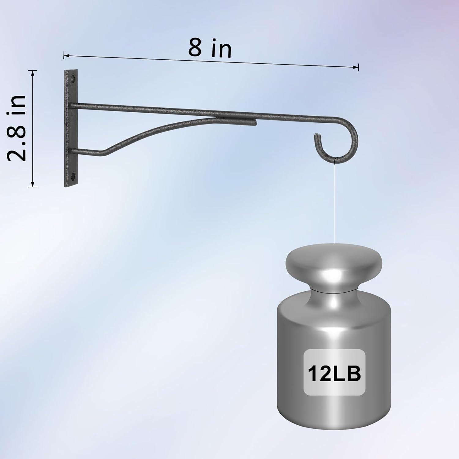 Soportes para Plantas Eyrosa 20 cm Paquete de 6 Metal Negro