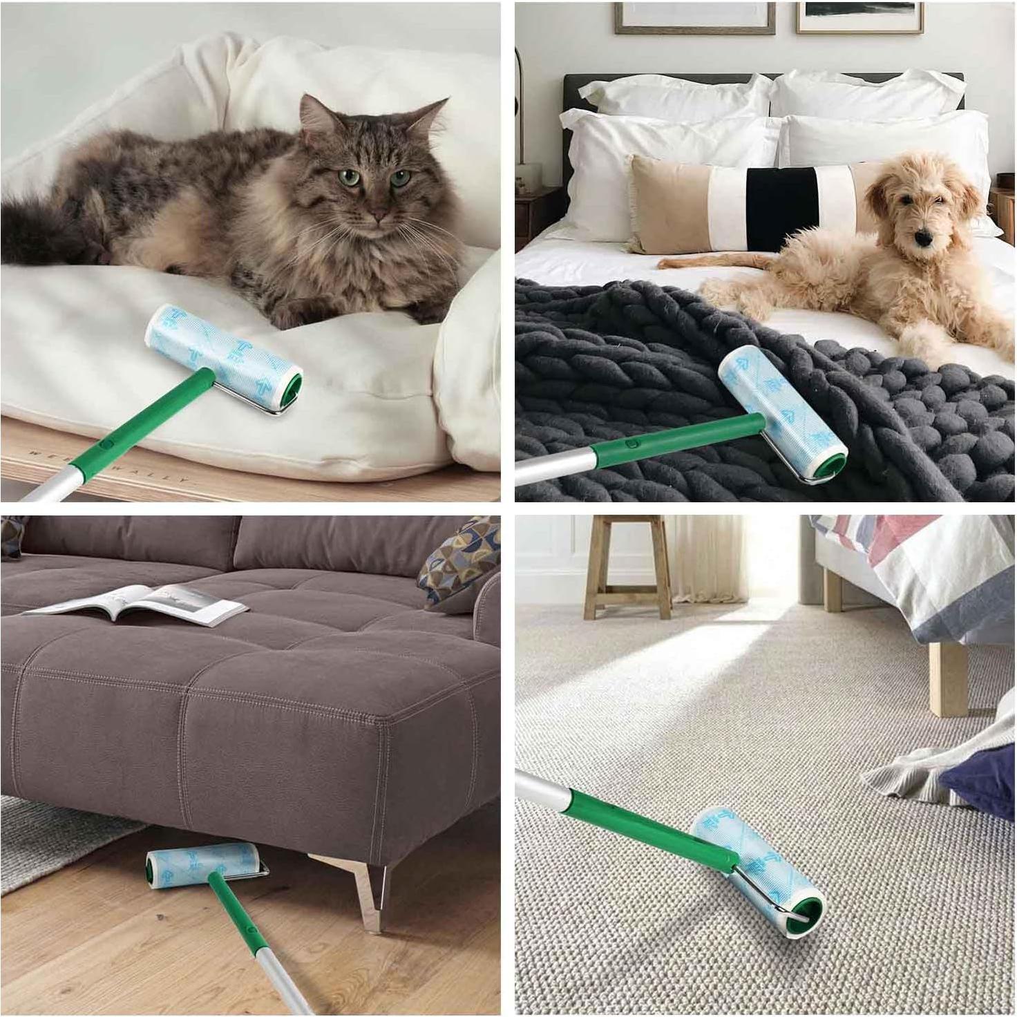 Rodillo Adhesivo UNIKON para Pelos de Mascotas 1.22m Verde