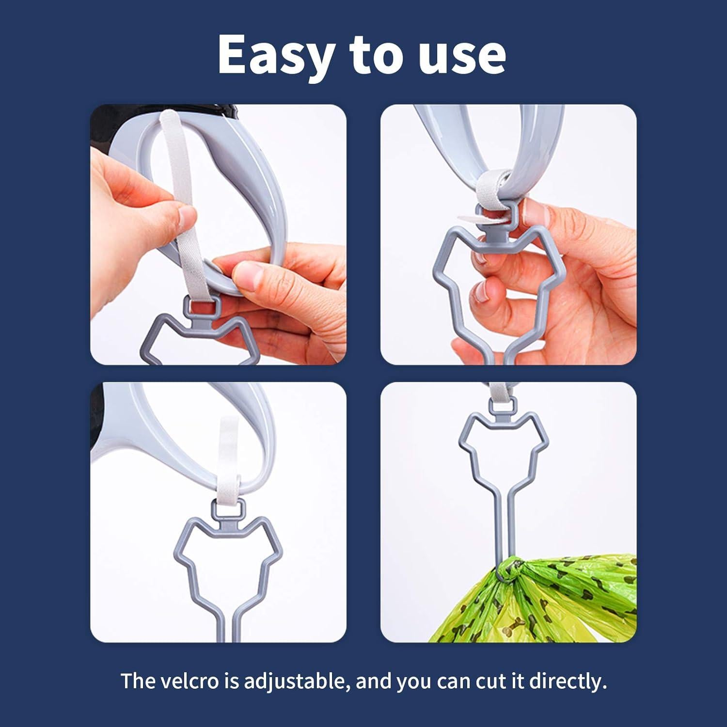 Soporte para Bolsas de Excremento de Perro Dalzom® - 2 Pcs Negro