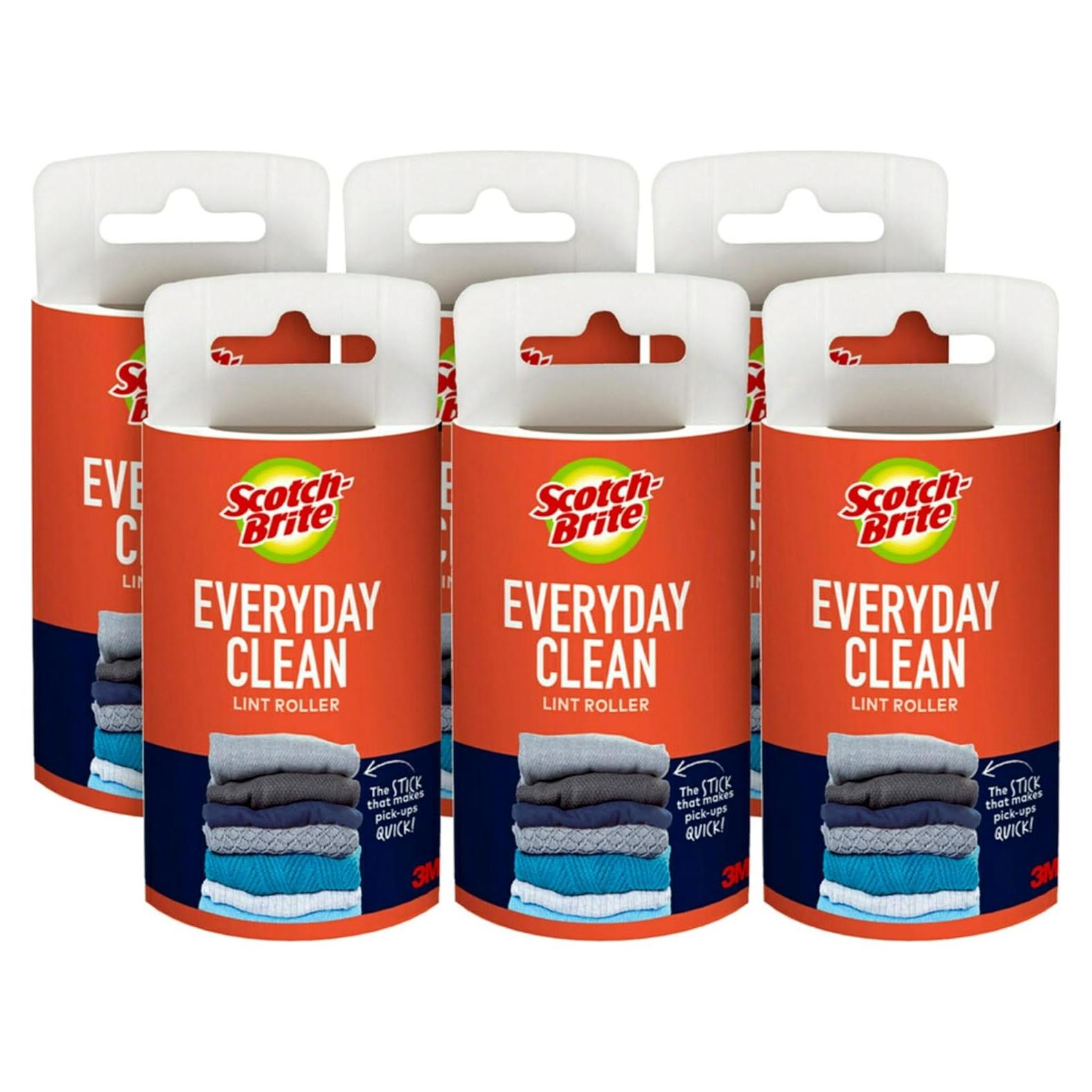 Recargas Rodillo Quitapelusas Scotch-Brite 6 Unidades 420 Hojas