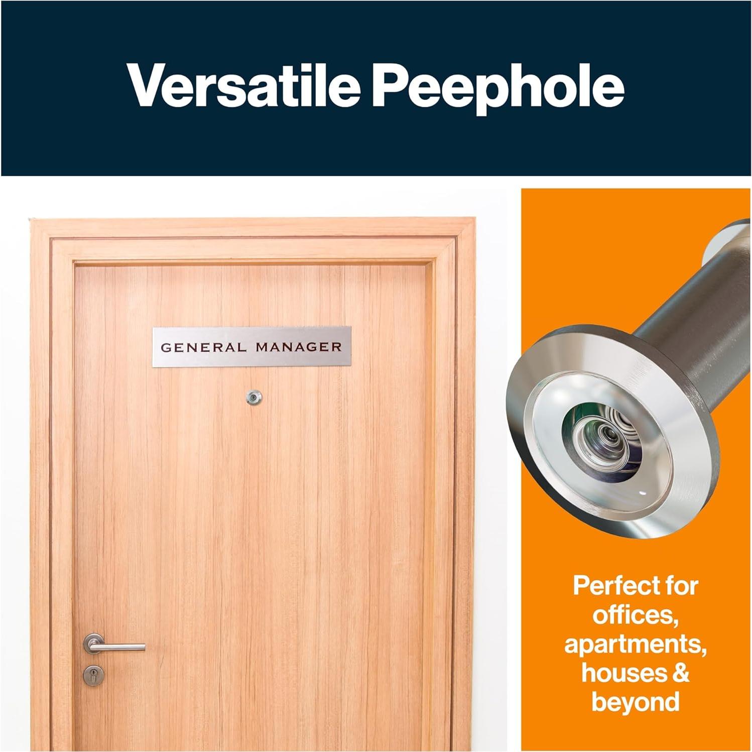 Visor de puerta KS Hardware DV-SNp25 | Mirilla 180° Niquel Satinado