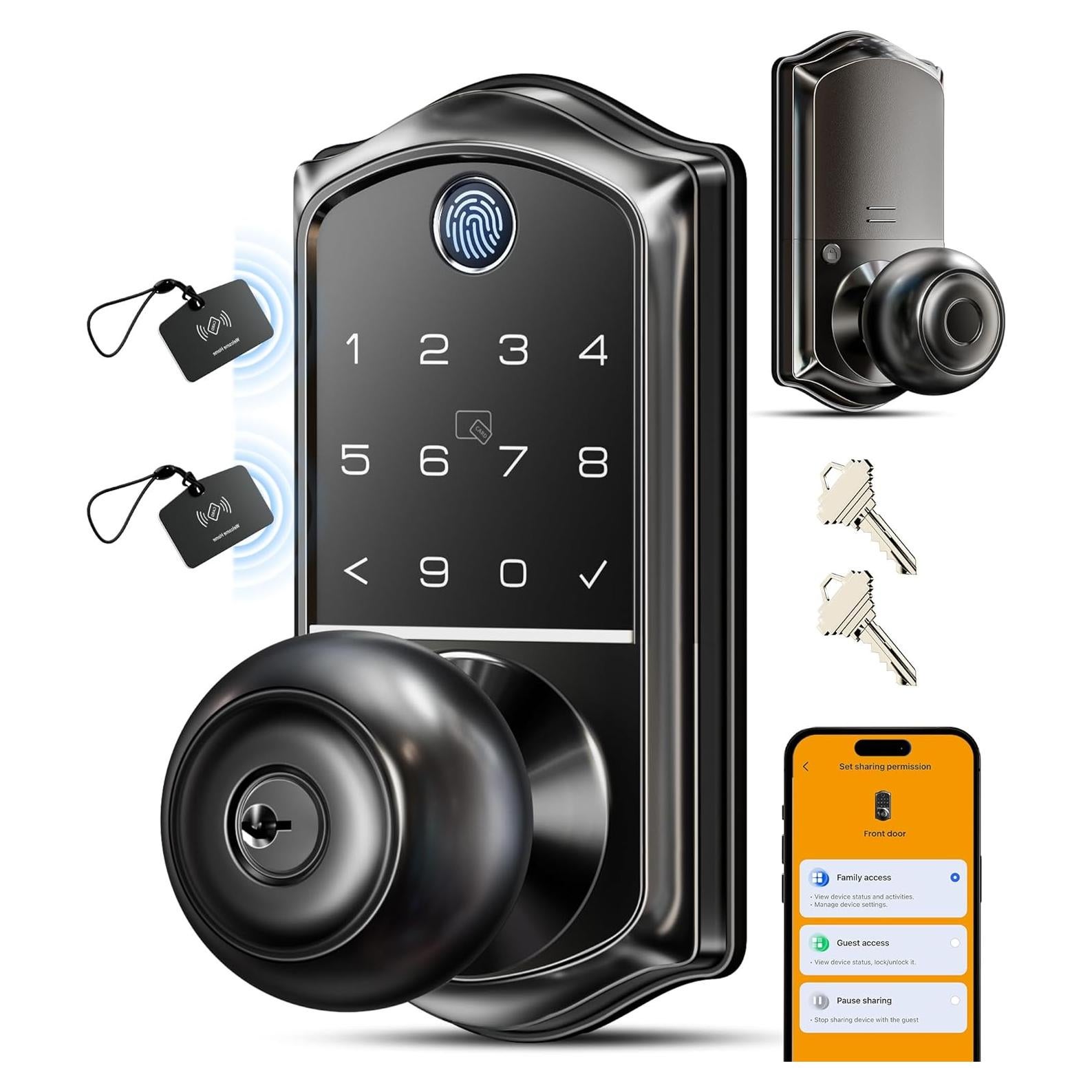 Cerradura Inteligente Veise VE018 - Huella Dactilar y App, IP55