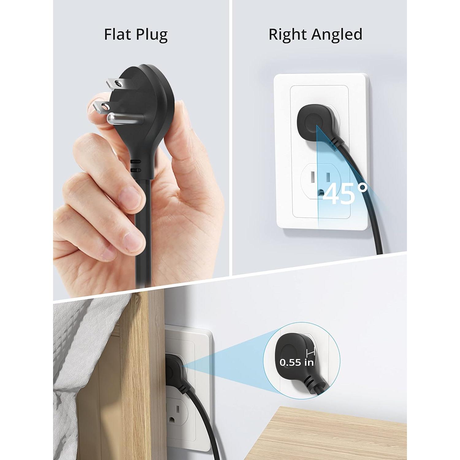 Regleta de Poder TROND Prime III 5 Salidas USB 1.5m Negra