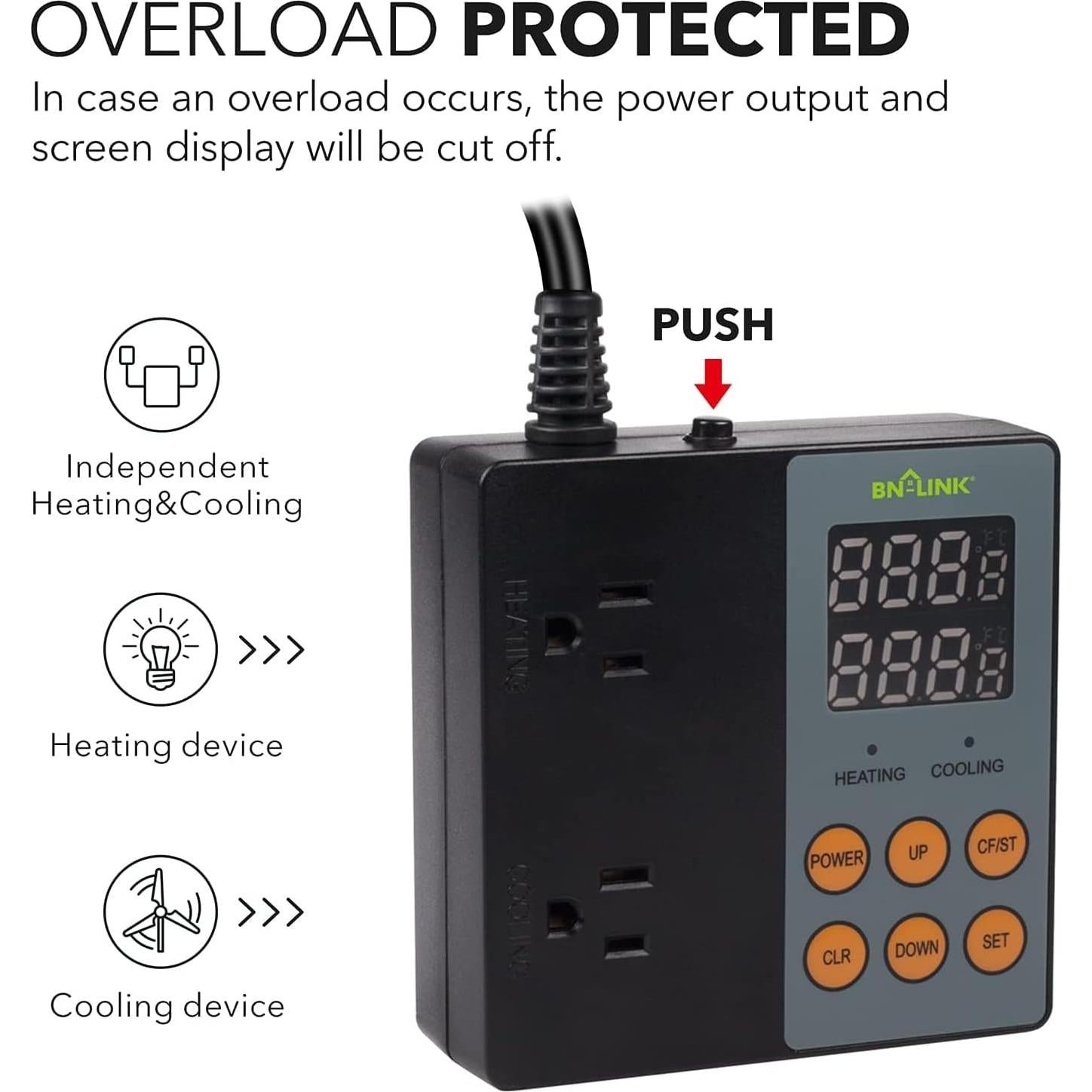 Controlador Digital de Temperatura BN-LINK T9 15A 1875W