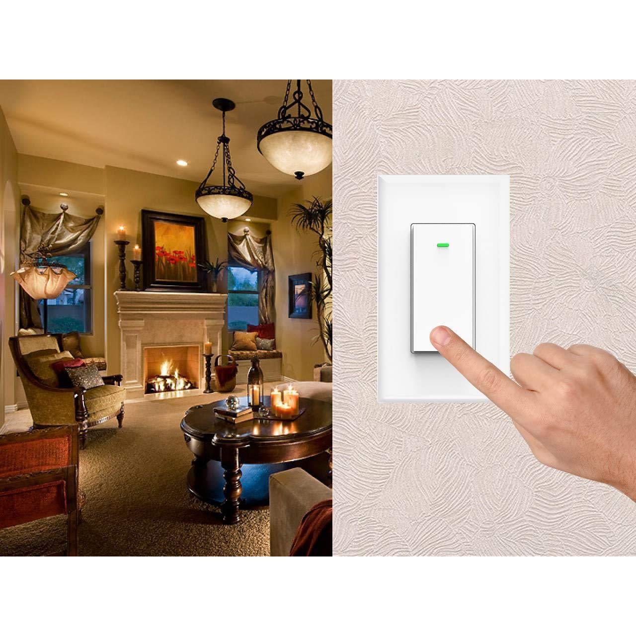Interruptor de Luz Inteligente Micmi MK36 WiFi 1 Gang Control Voz