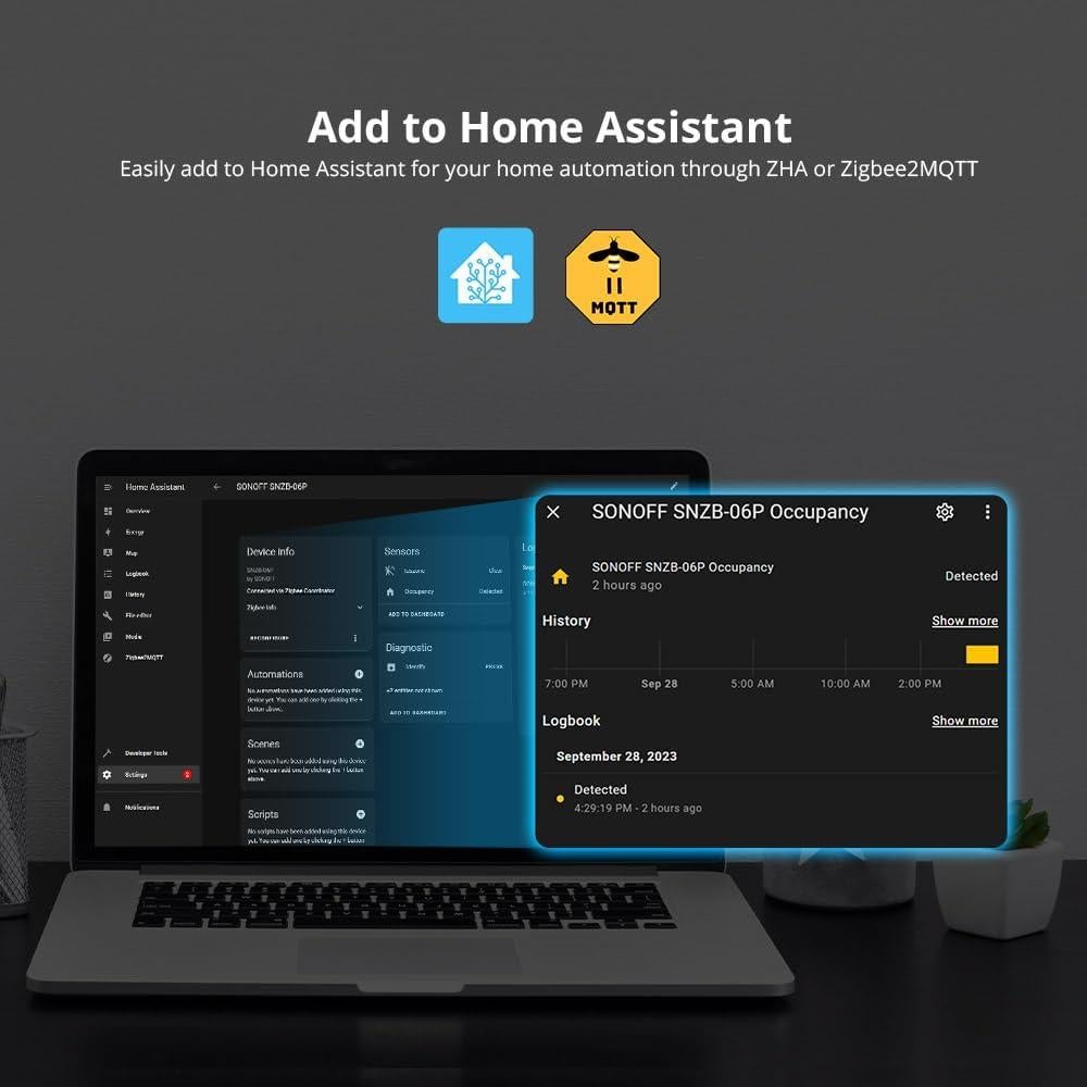 Sensor de Presencia Humana Zigbee Smilewolf SNZB-06P 4m