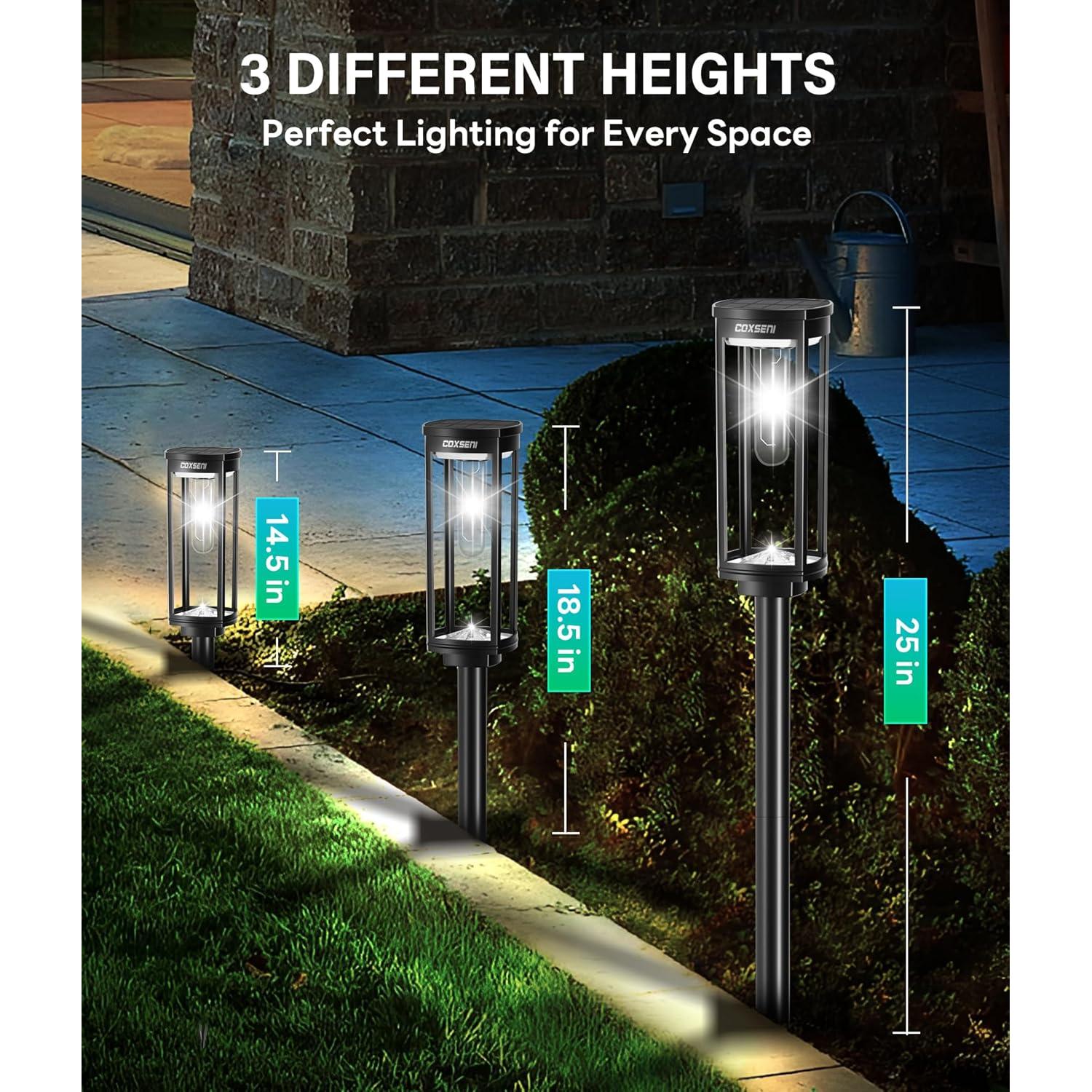 Luces de Camino Solares COXSENI 6 Pcs IP65 Brillantes