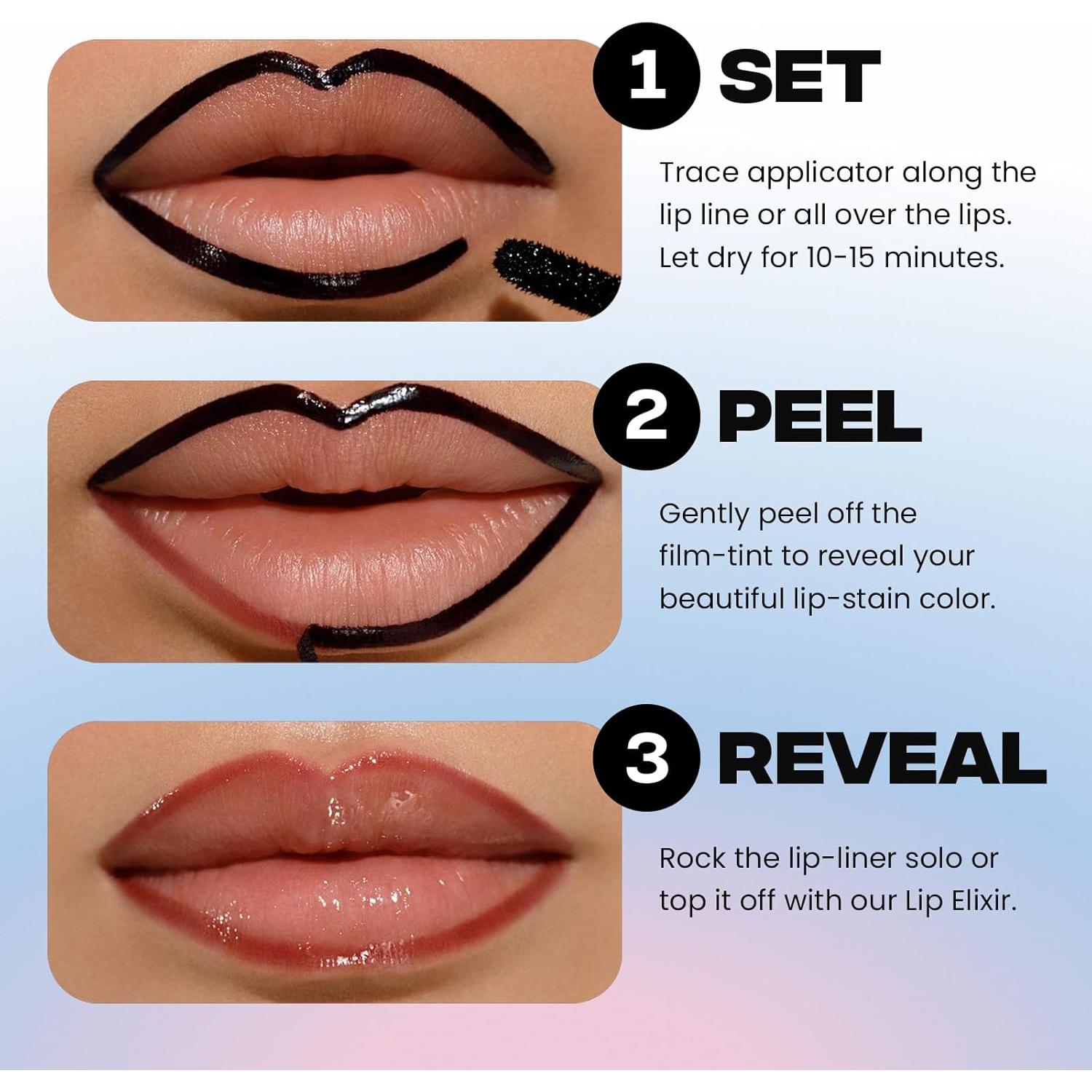 Lápiz Labial Tinte Peel Off Sacheu STAY-N 3.54 ml Vegano