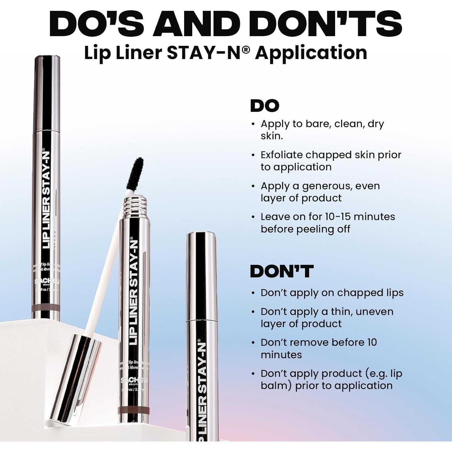 Lápiz Labial Tinte Peel Off Sacheu STAY-N 3.54 ml Vegano