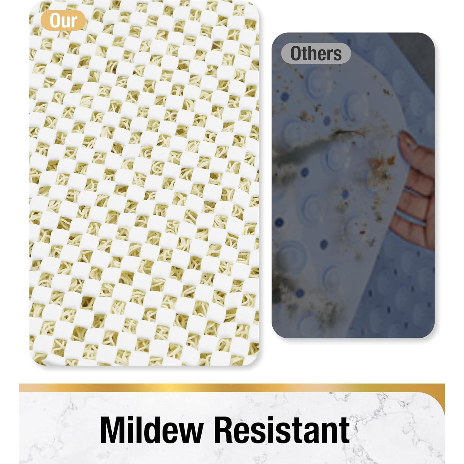 Alfombrilla de Ducha Antideslizante HITSLAM 60x60 cm Beige