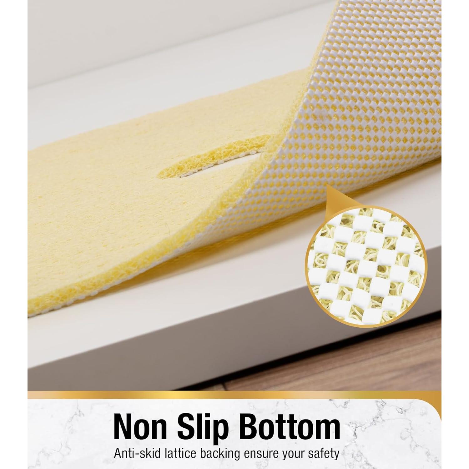 Alfombrilla de Ducha Antideslizante HITSLAM 60x60 cm Beige