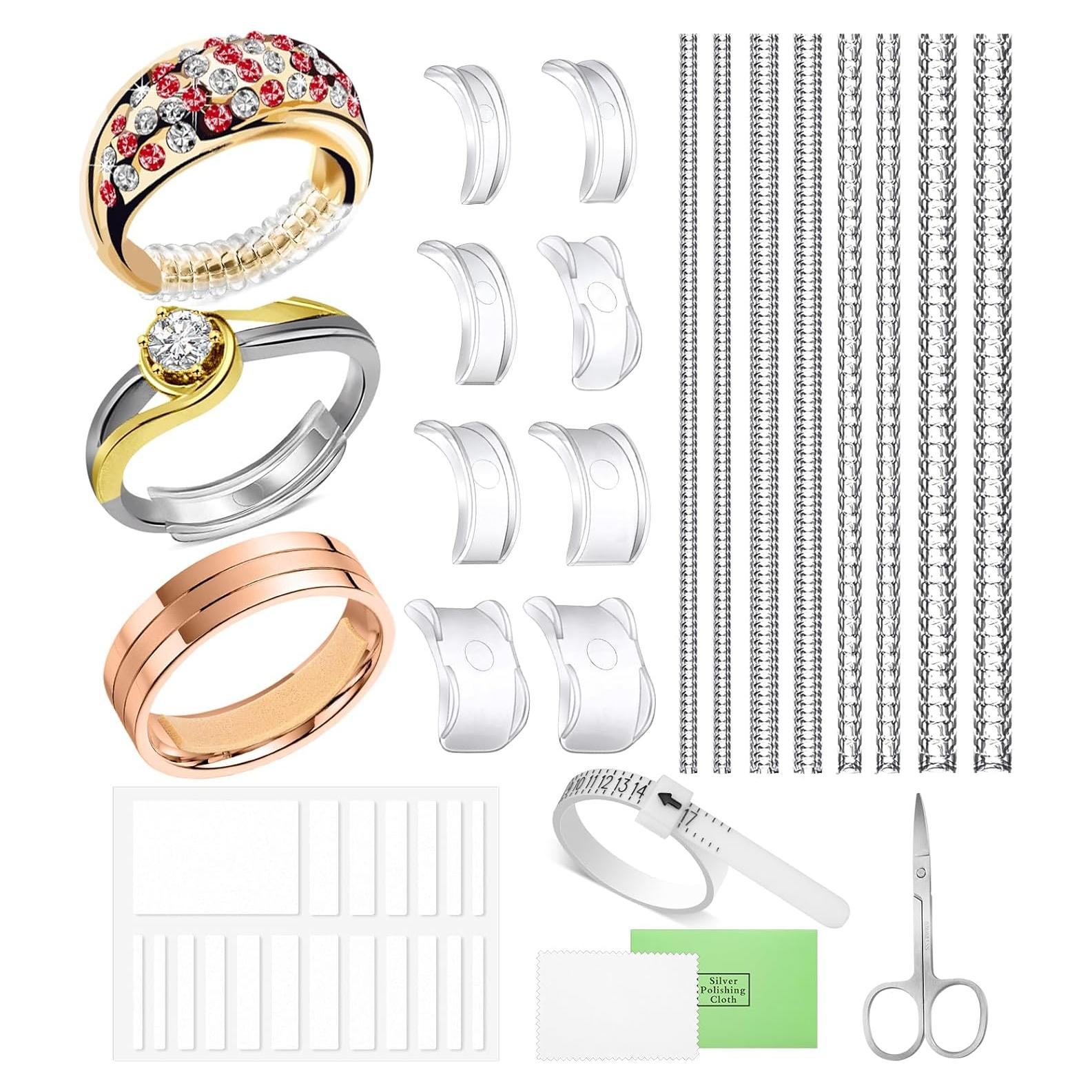 38 Pcs Ajustador de Talla de Anillo Mckanti con Herramienta