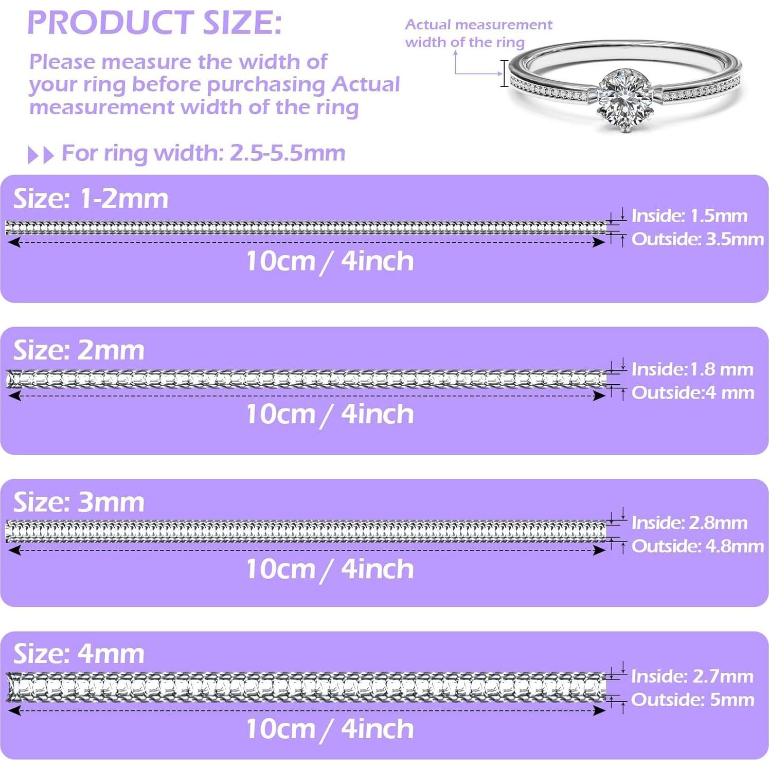 38 Pcs Ajustador de Talla de Anillo Mckanti con Herramienta