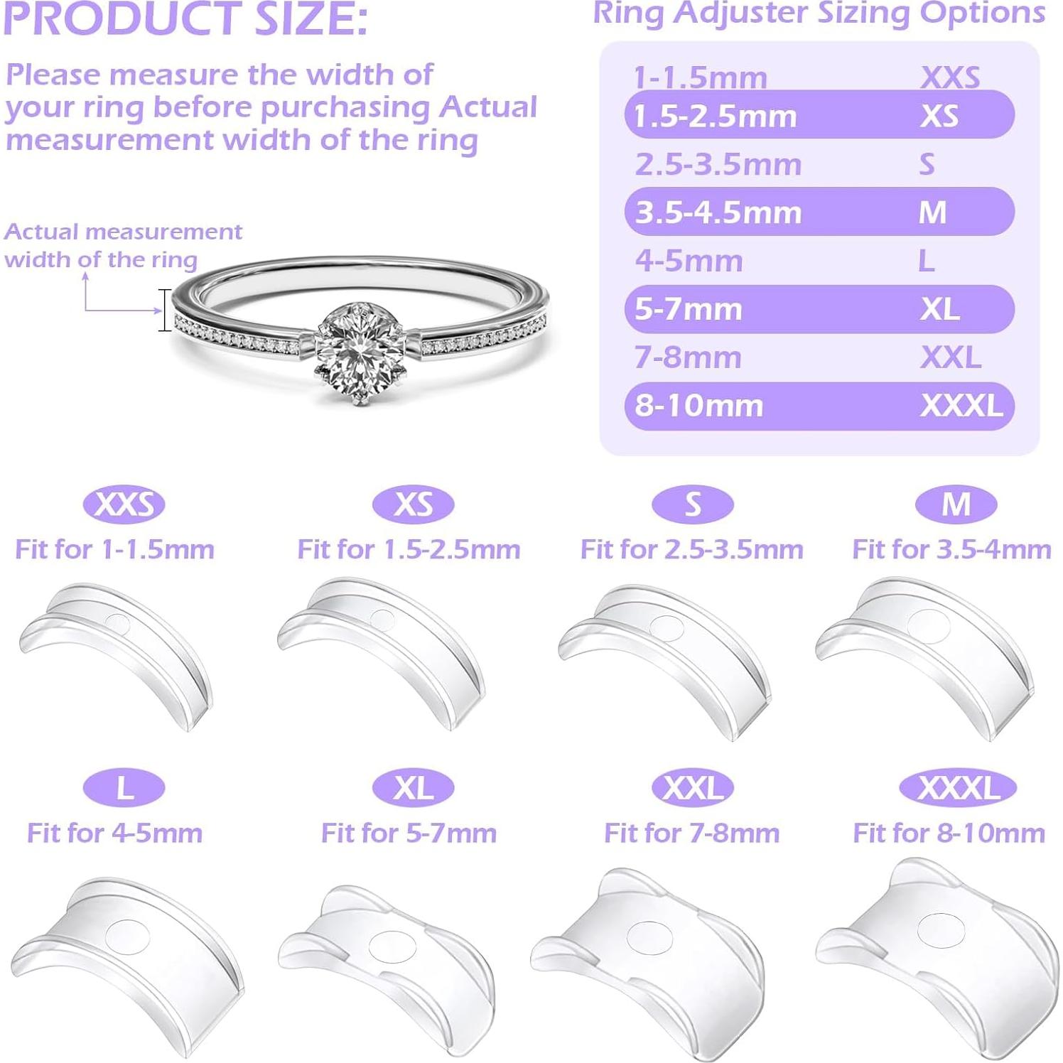 38 Pcs Ajustador de Talla de Anillo Mckanti con Herramienta