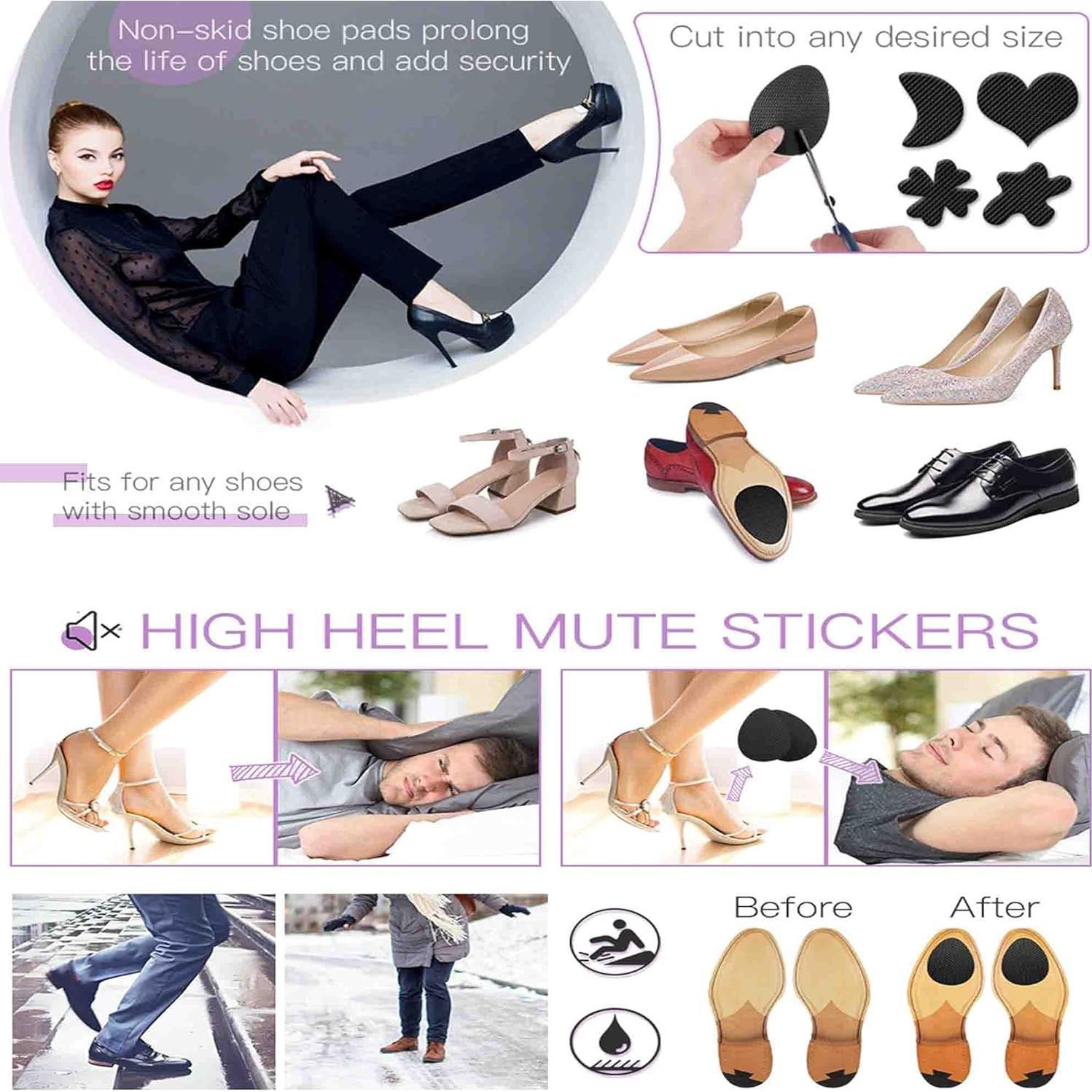 Protectores Antideslizantes de Goma BEWAREZ-1 para Zapatos - 5 Pares