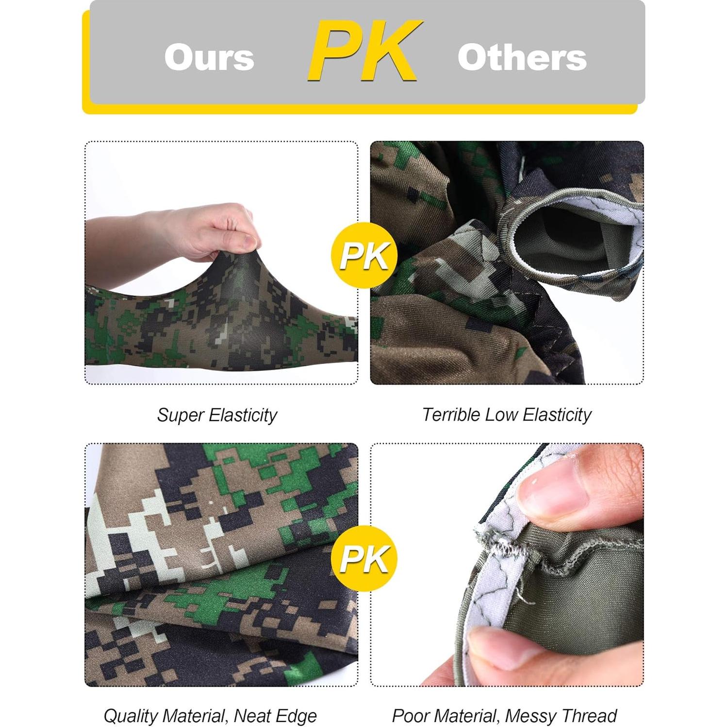 Mangas de Protección UV Unisex Bememo - 9 Pares de Seda de Hielo