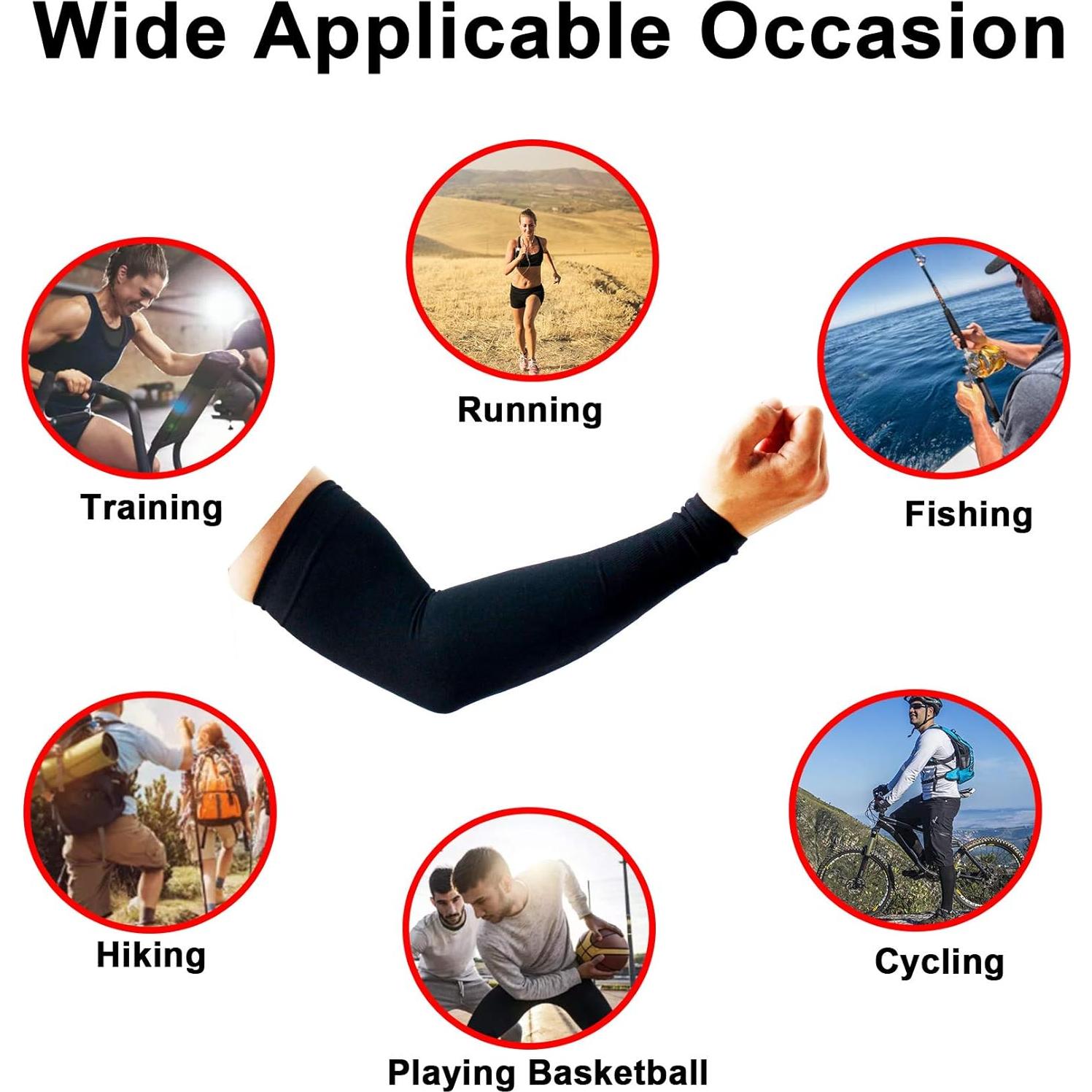 Mangas de Protección UV Refrigerantes PFFY 4 Pares Unisex