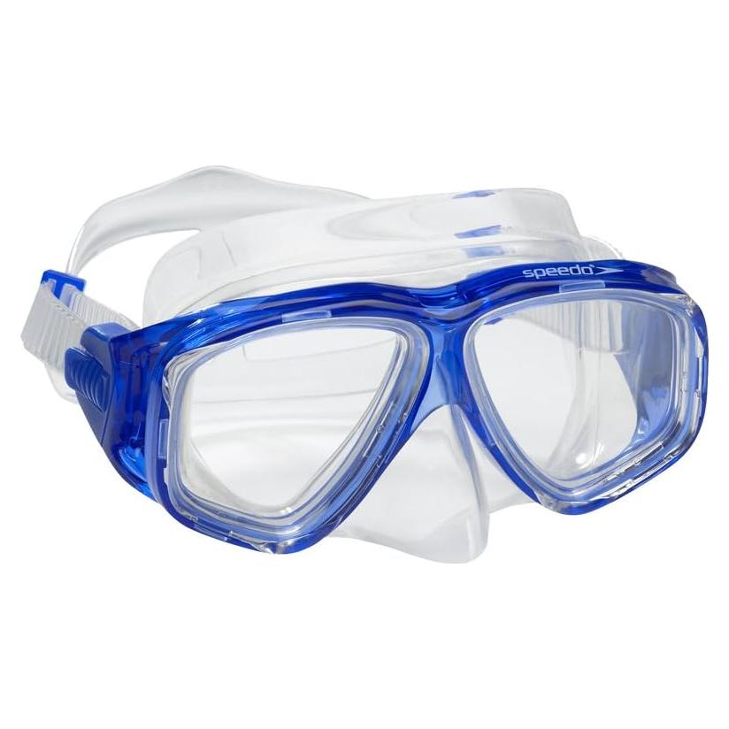Speedo Máscara de Buceo Antiempañante Unisex Niños Azul M