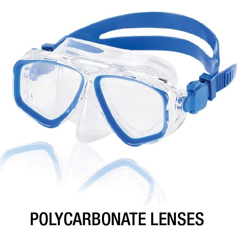 Speedo Máscara de Buceo Antiempañante Unisex Niños Azul M