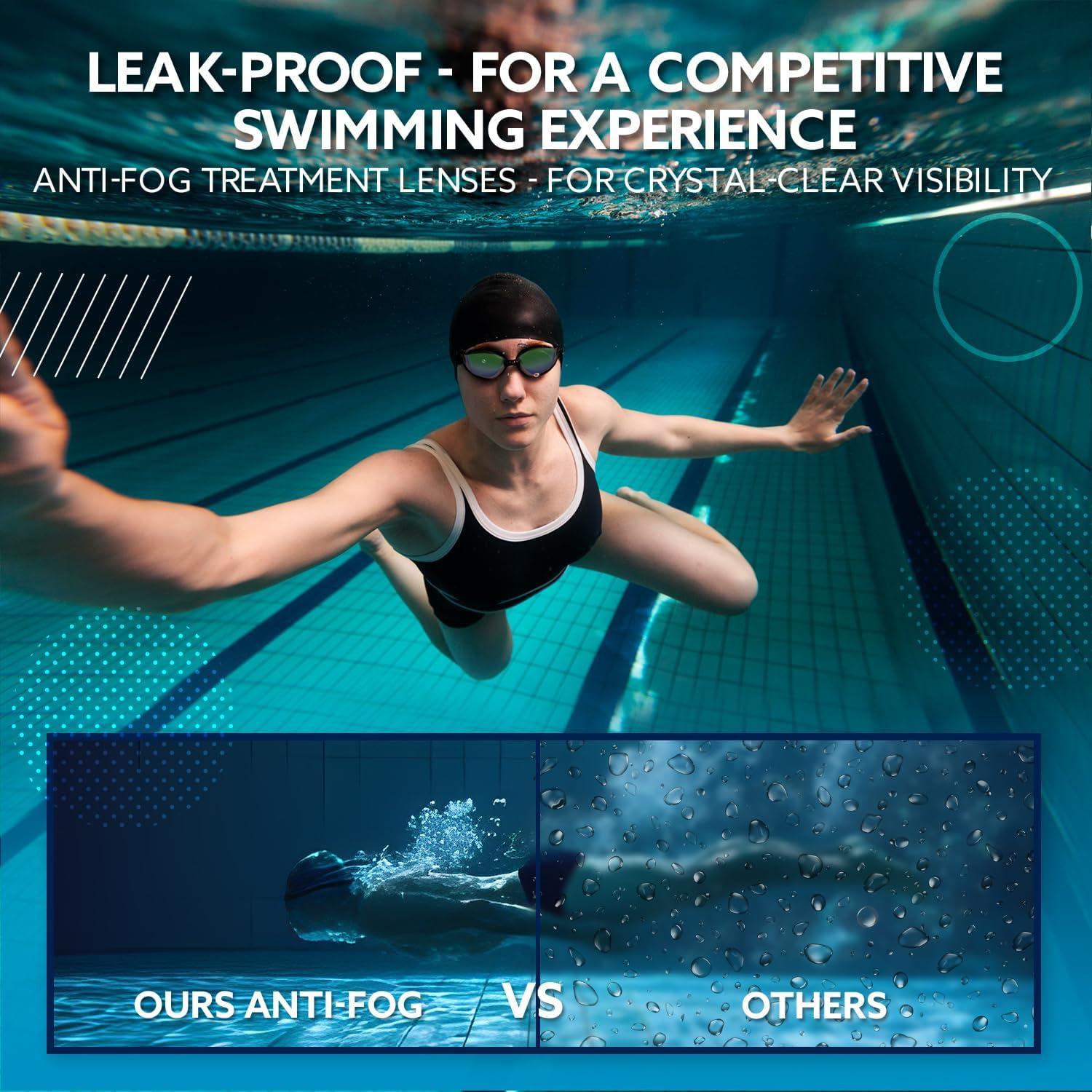 Set de Gafas de Natación Kala Fashion 5 en 1 Antivaho UV