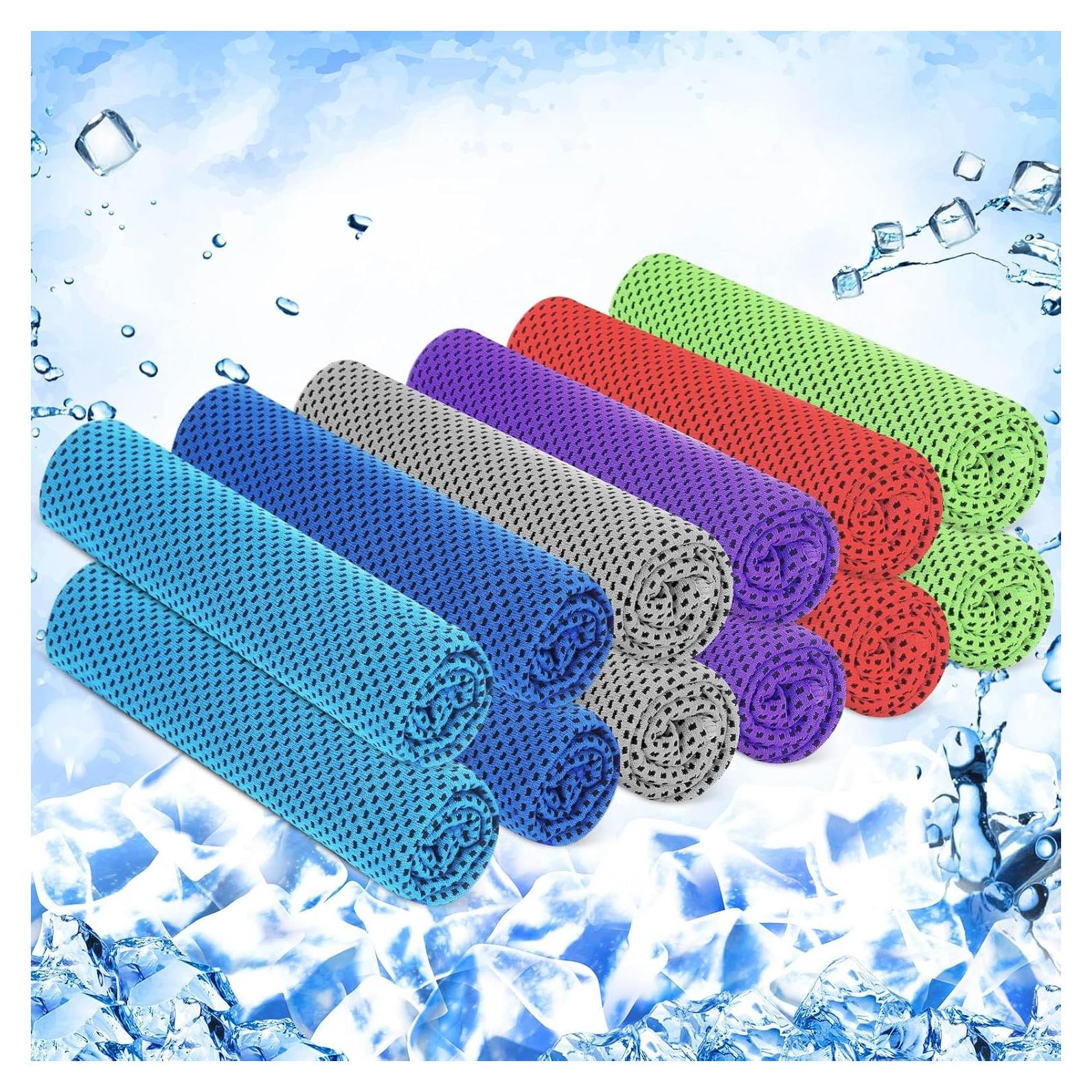 Toallas Enfriadoras Hosuly 12 Piezas 30x100 cm Microfibra