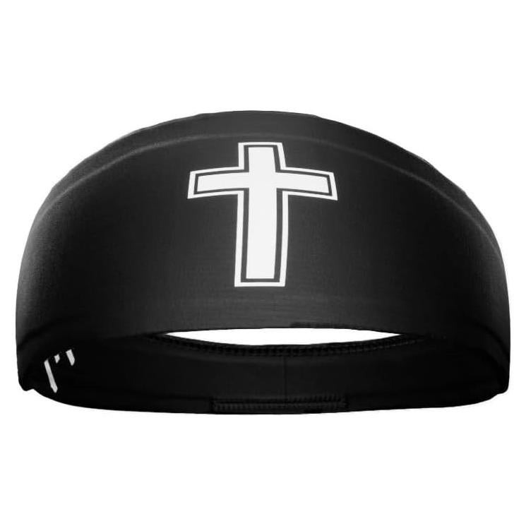 Diadema Unisex Elite Athletic Gear Faith Cross - Reversible, 46.99 cm