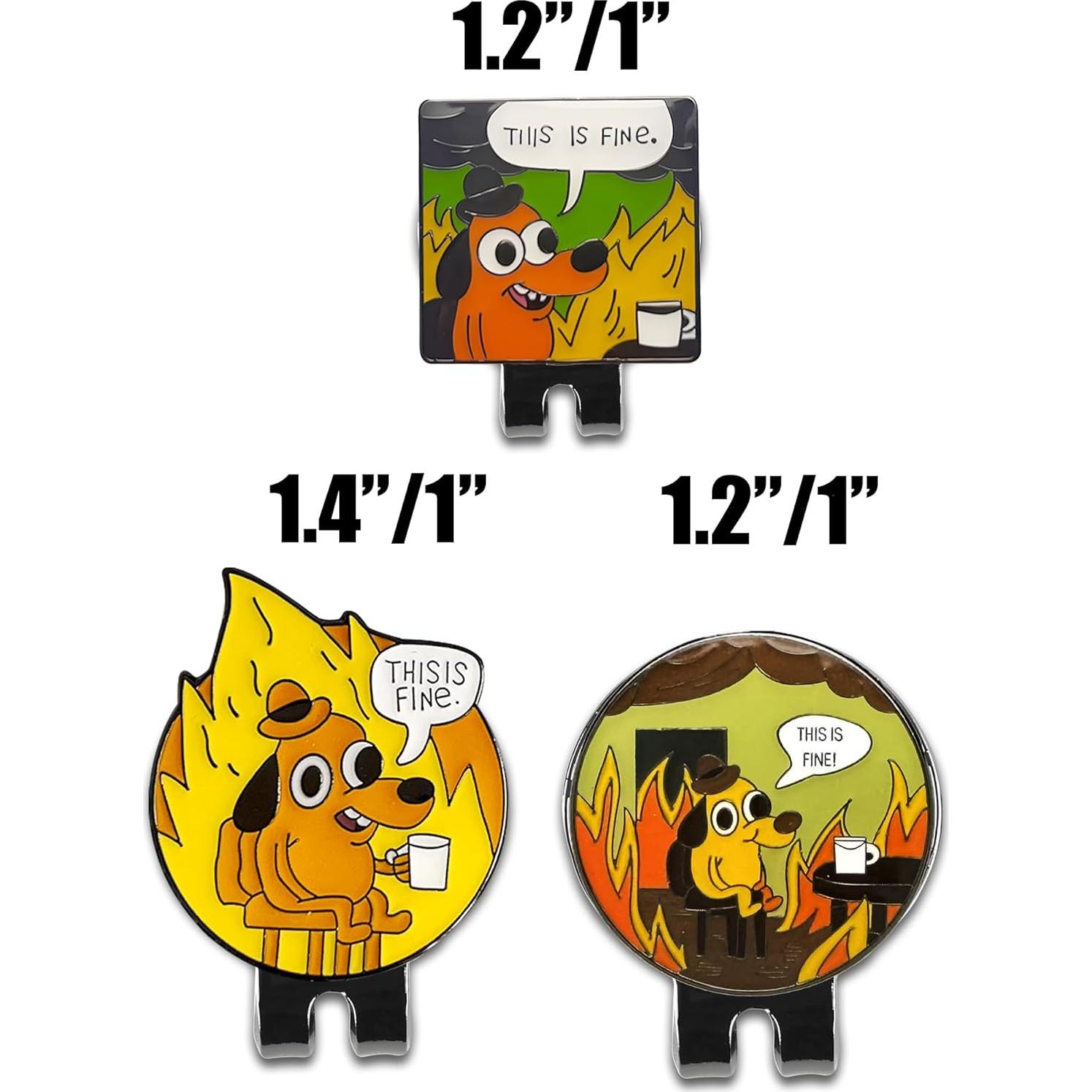 Marcador de Pelota de Golf BSTWARM TIFGF01 con Clip Magnético