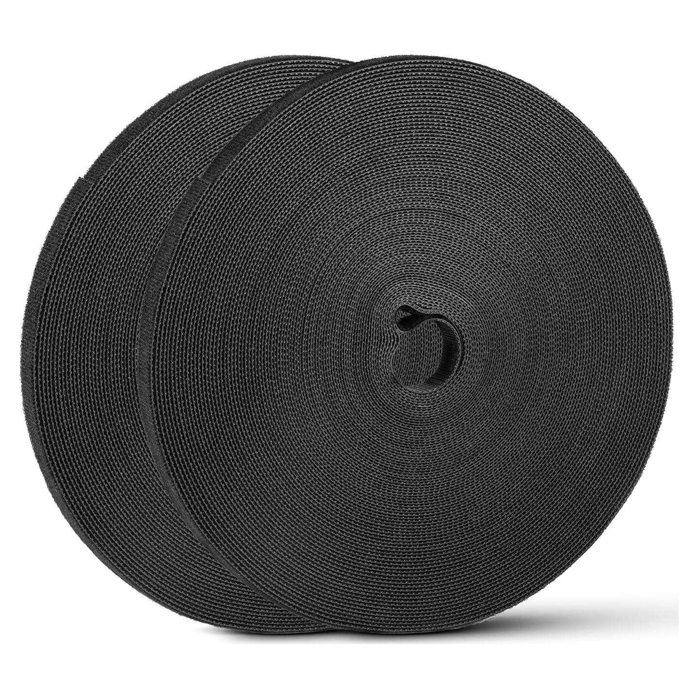 Cinta de Gestión de Cables BSELEYY 50m 1,27cm Negra