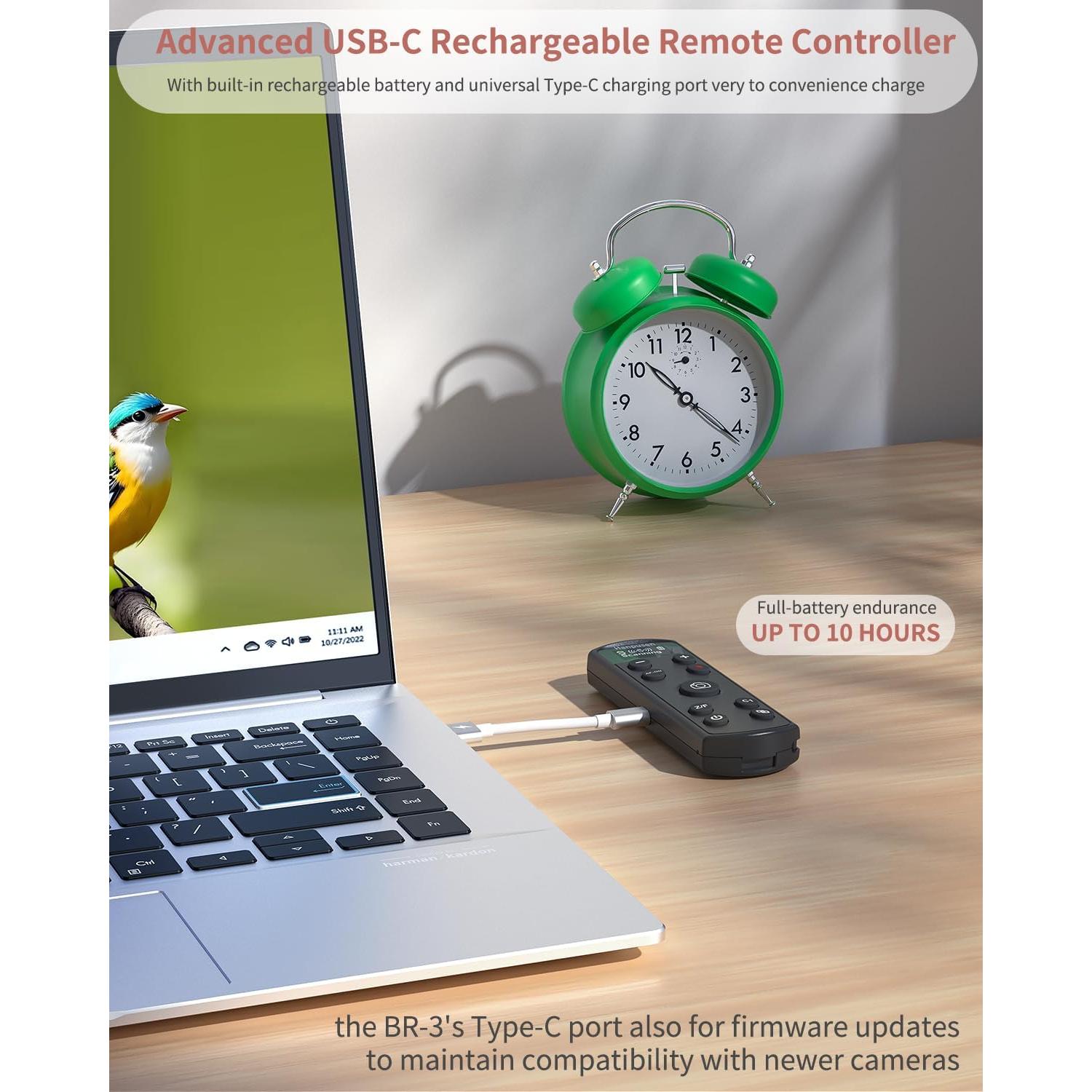 Control Remoto Inalámbrico Recargable Hanpusen para Sony ZV-E10/A7 III