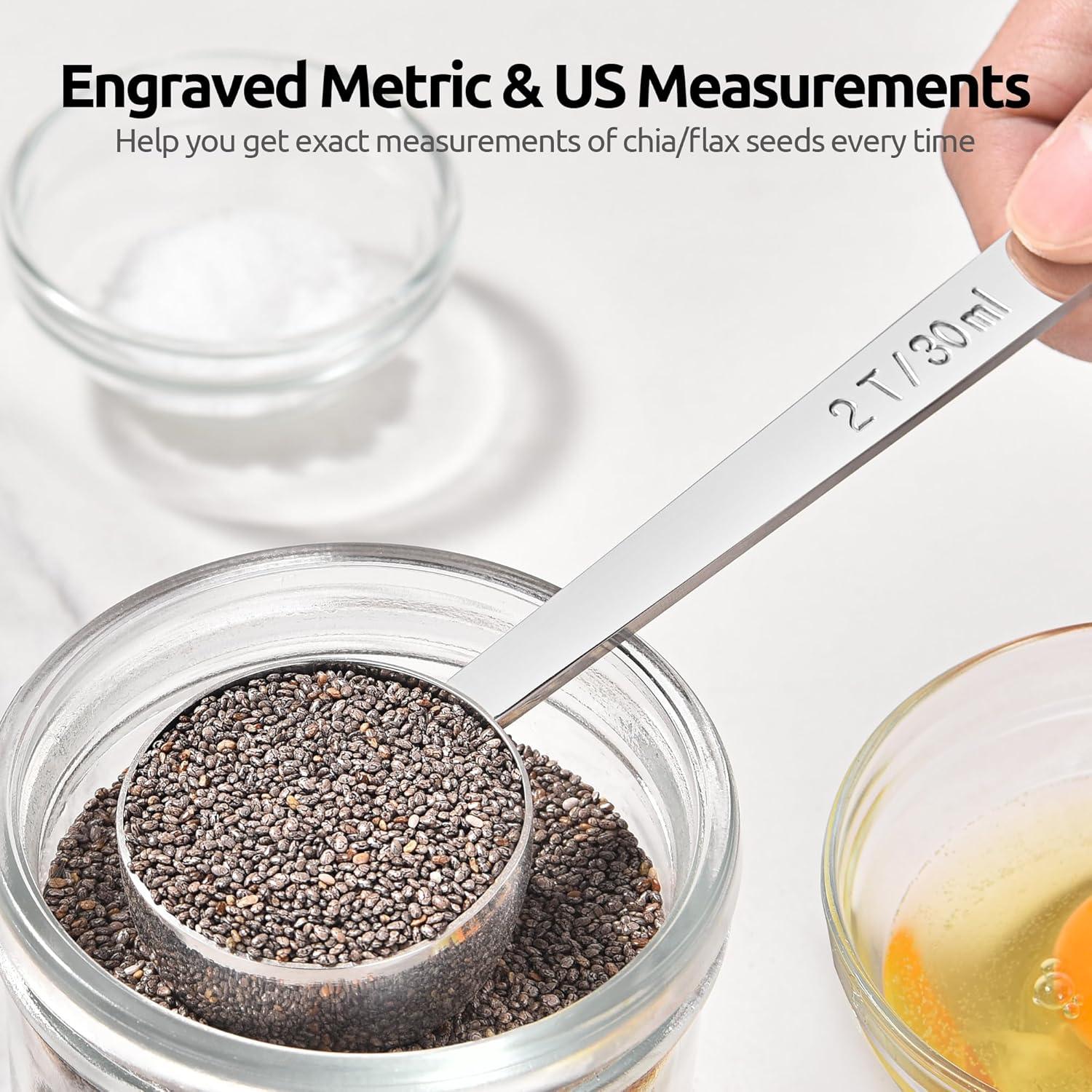 Cucharón Medidor U-Taste Acero Inoxidable 18/8 15ml y 30ml