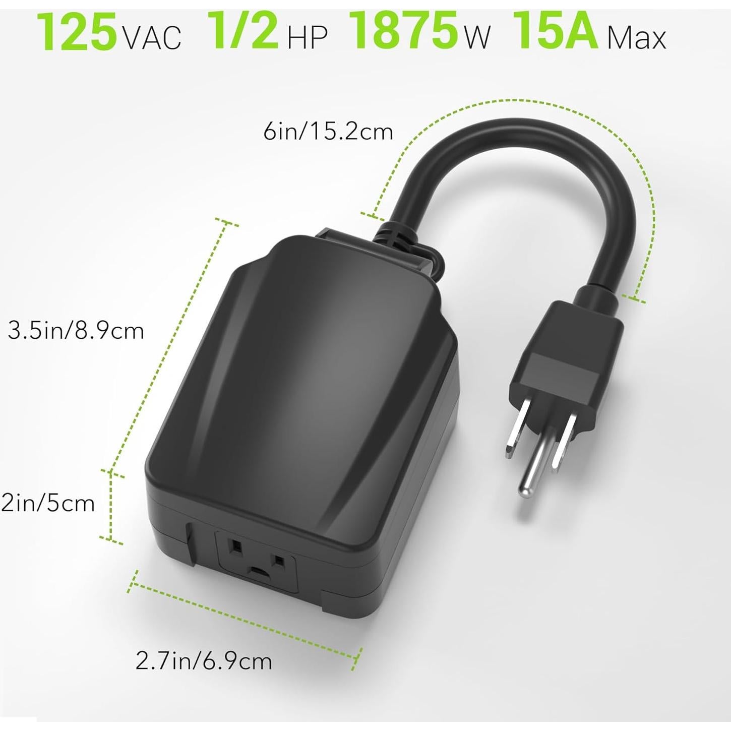Temporizador Mecánico Exterior BN-LINK 24 Horas 15A Impermeable