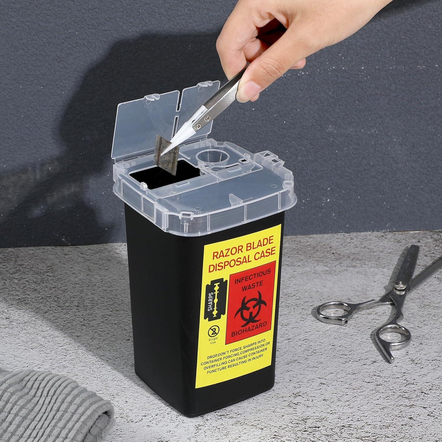 Caja dispensadora de cuchillas Beaupretty 16x10 cm para barbería