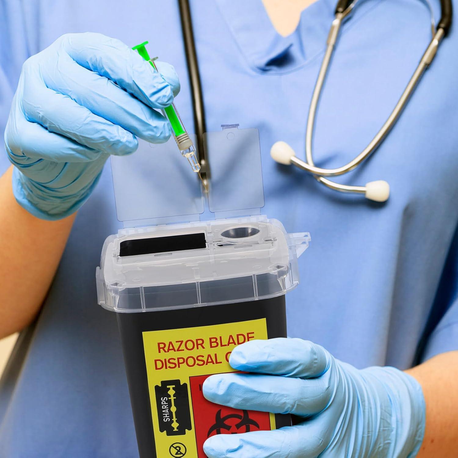 Caja dispensadora de cuchillas Beaupretty 16x10 cm para barbería