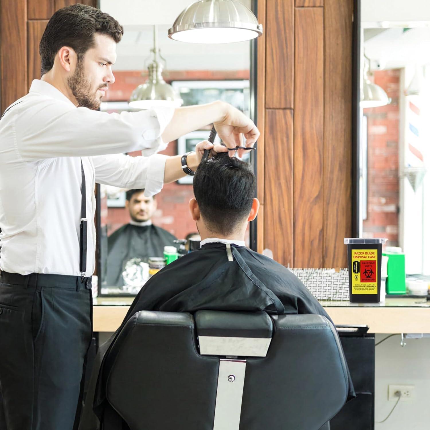 Caja dispensadora de cuchillas Beaupretty 16x10 cm para barbería