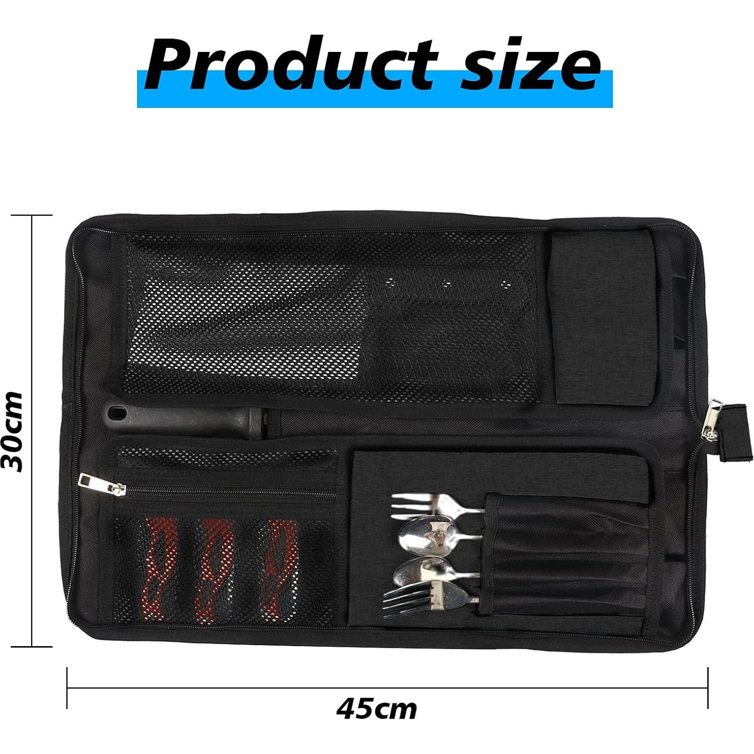 Bolsa para Cuchillos de Chef Qchengsan 45.72x27.94 cm Negra