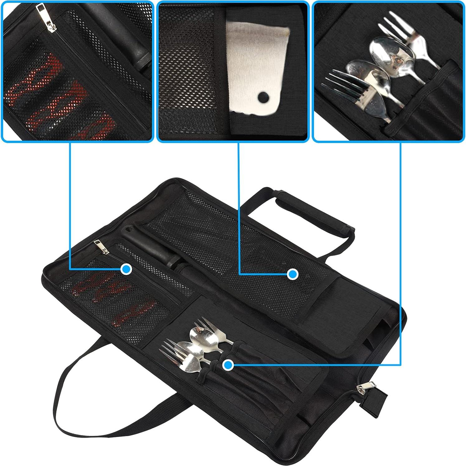 Bolsa para Cuchillos de Chef Qchengsan 45.72x27.94 cm Negra