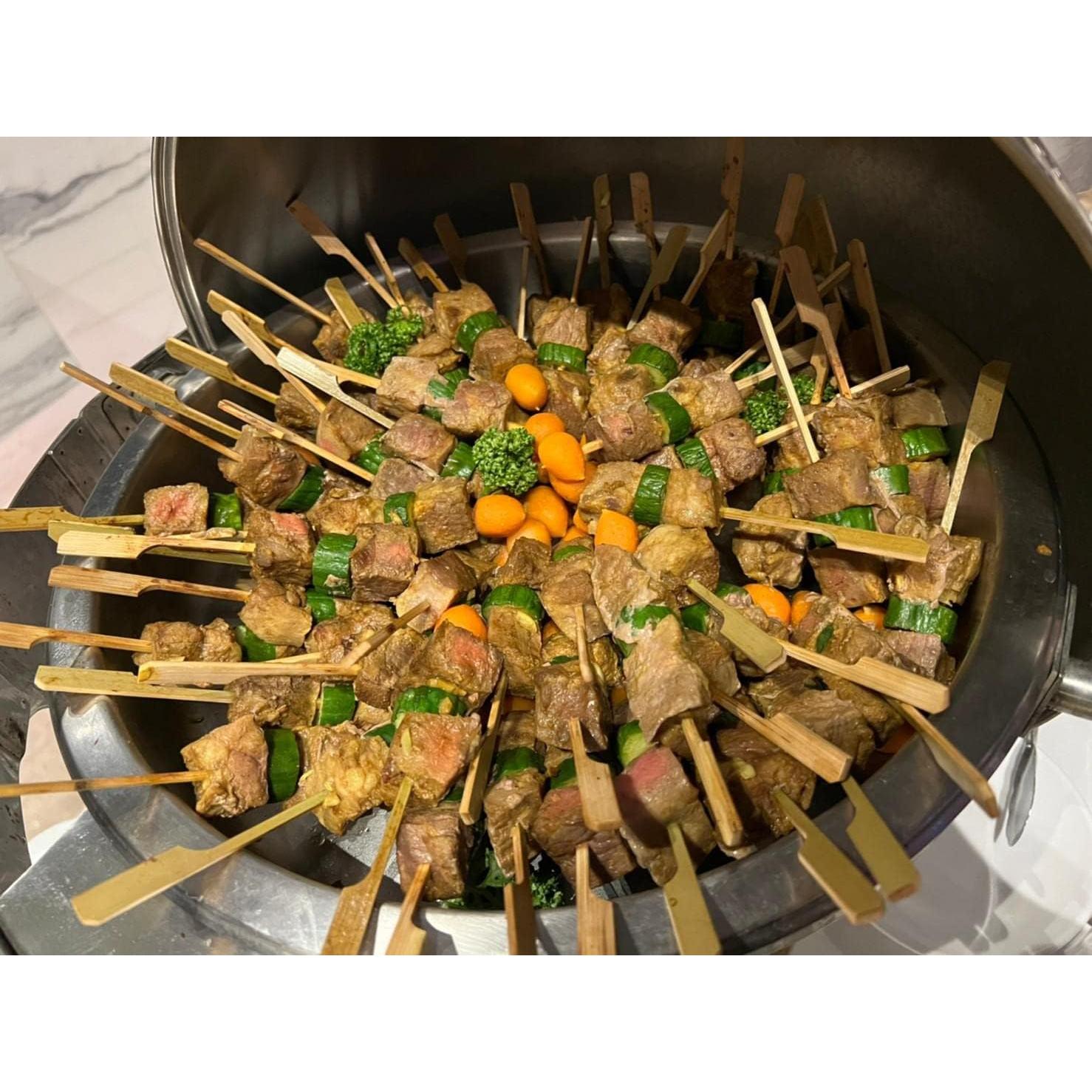 Pinchos de Bambú Gmark 17.78 cm 100 piezas para BBQ